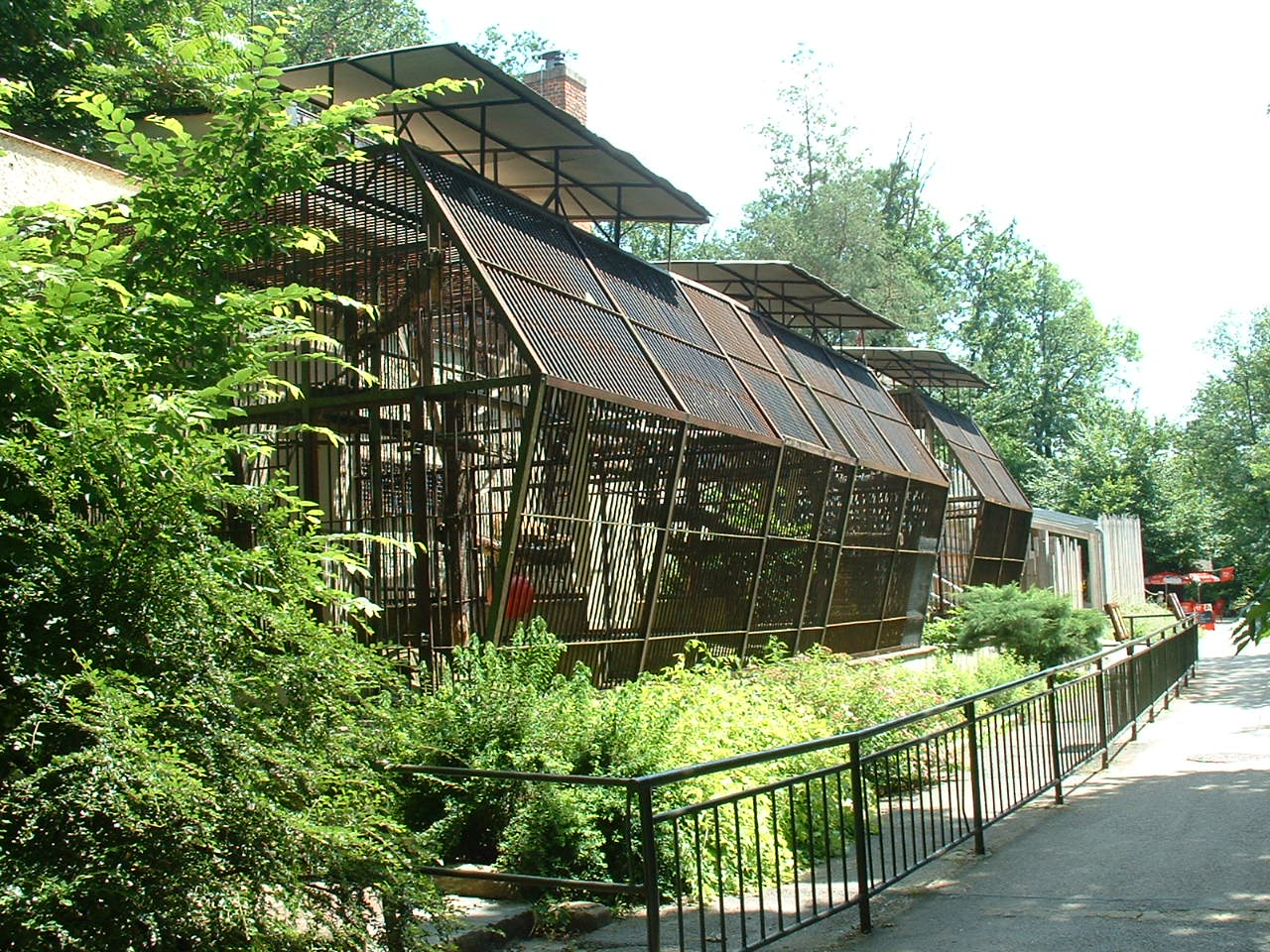 Chimpanzee Outdoor Enclosure - Brno Zoo, July 2013