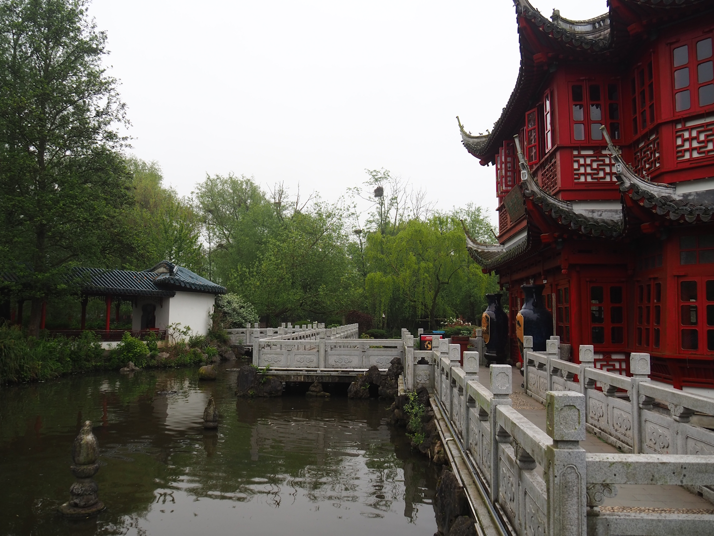 Chinese tea house, Chinese bridge and Chinese viewing corridor, 2023-05-15