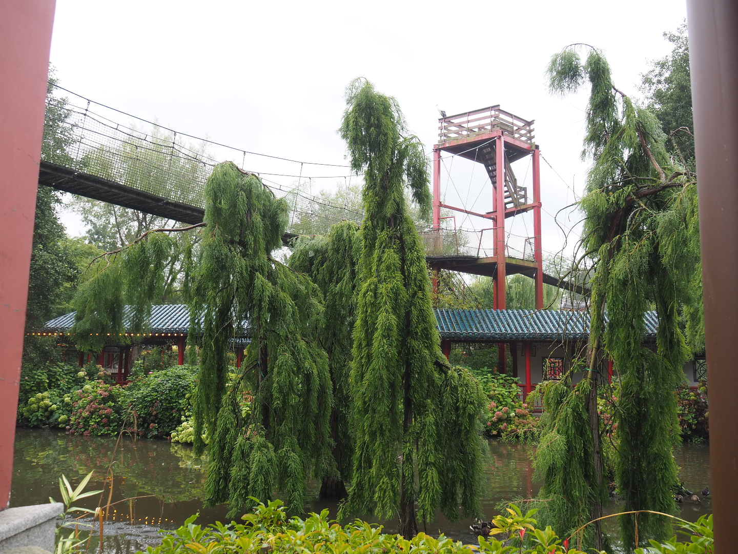 Chinese viewing corridor and Adventure bridge tower, 2022-09-15