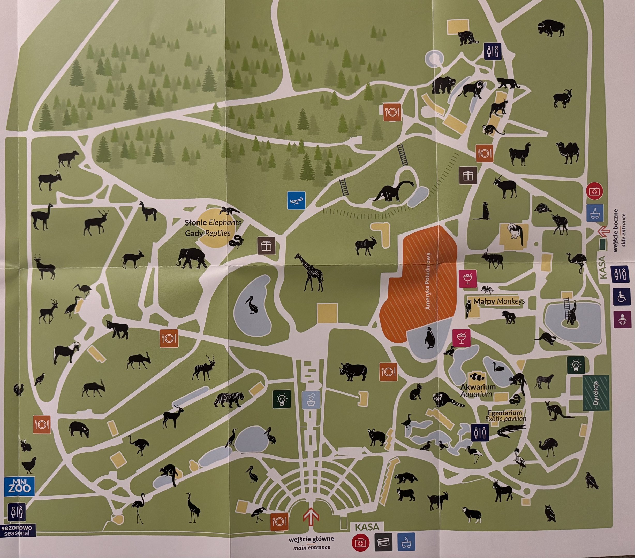 Chorzow Zoo Map - undated