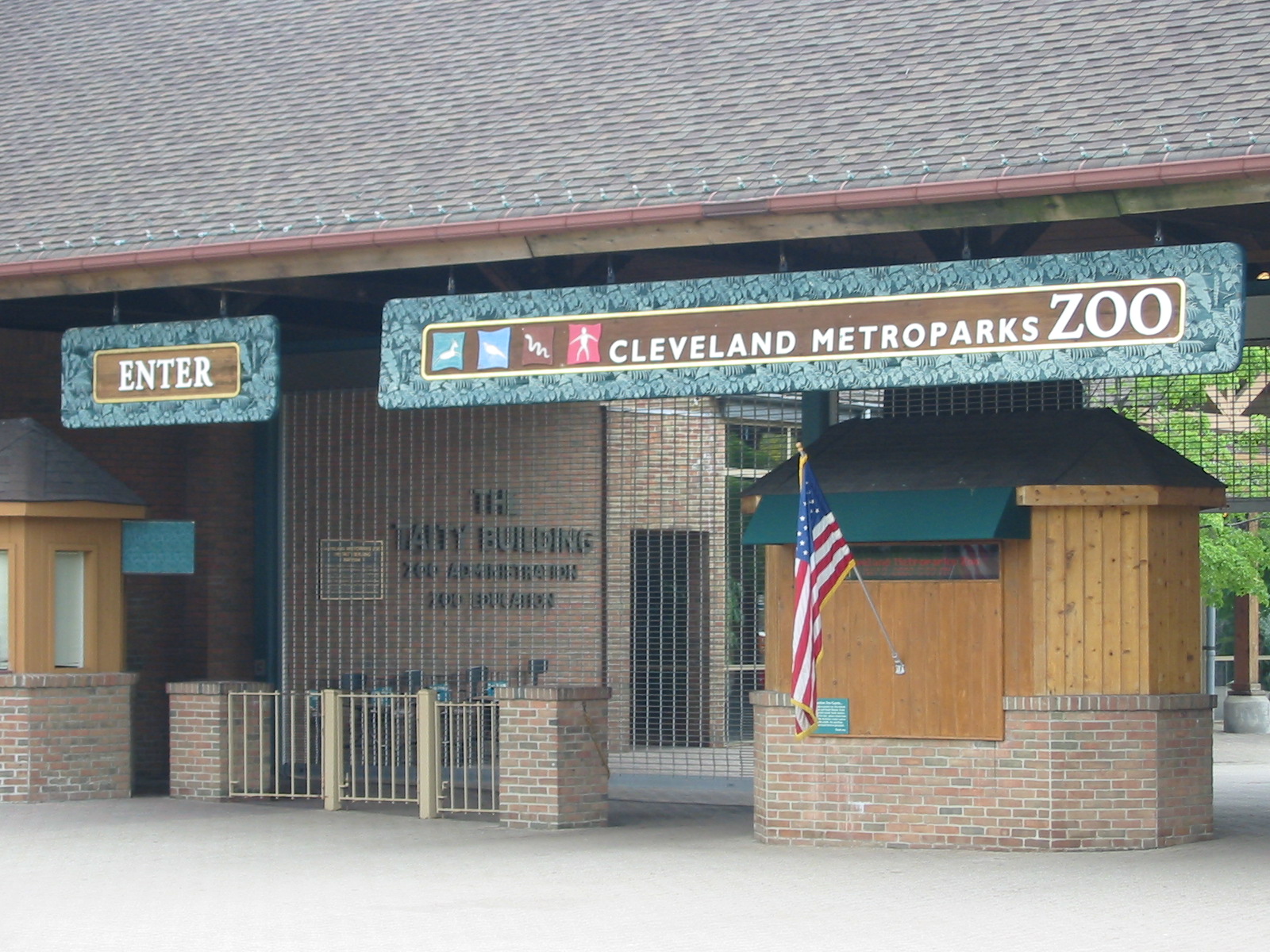 Cleveland Zoo 2003 - Part of the main entrance