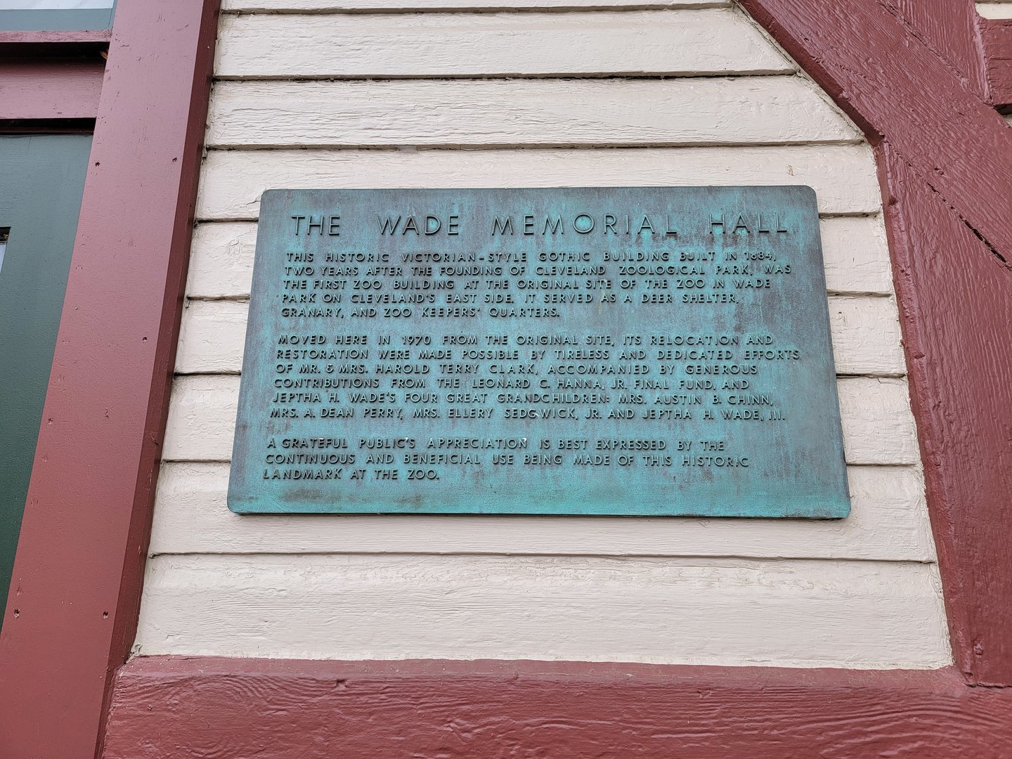 Cleveland Zoo - Africa, Wade Memorial Hall info