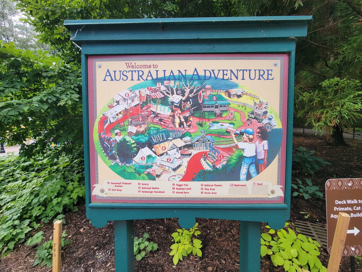 Cleveland Zoo - Australia map