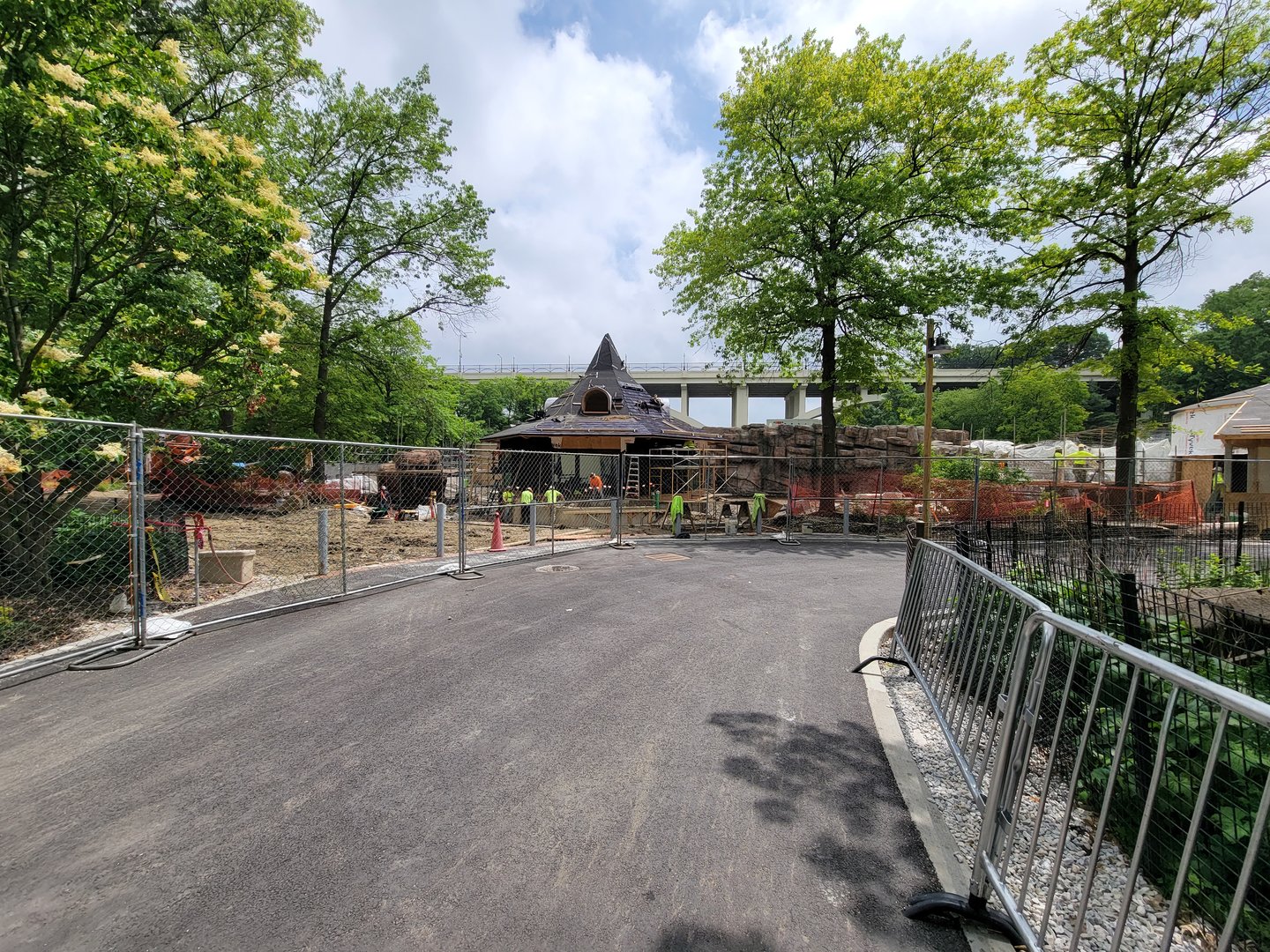 Cleveland Zoo - Bear Hollow construction (June 14 2023)