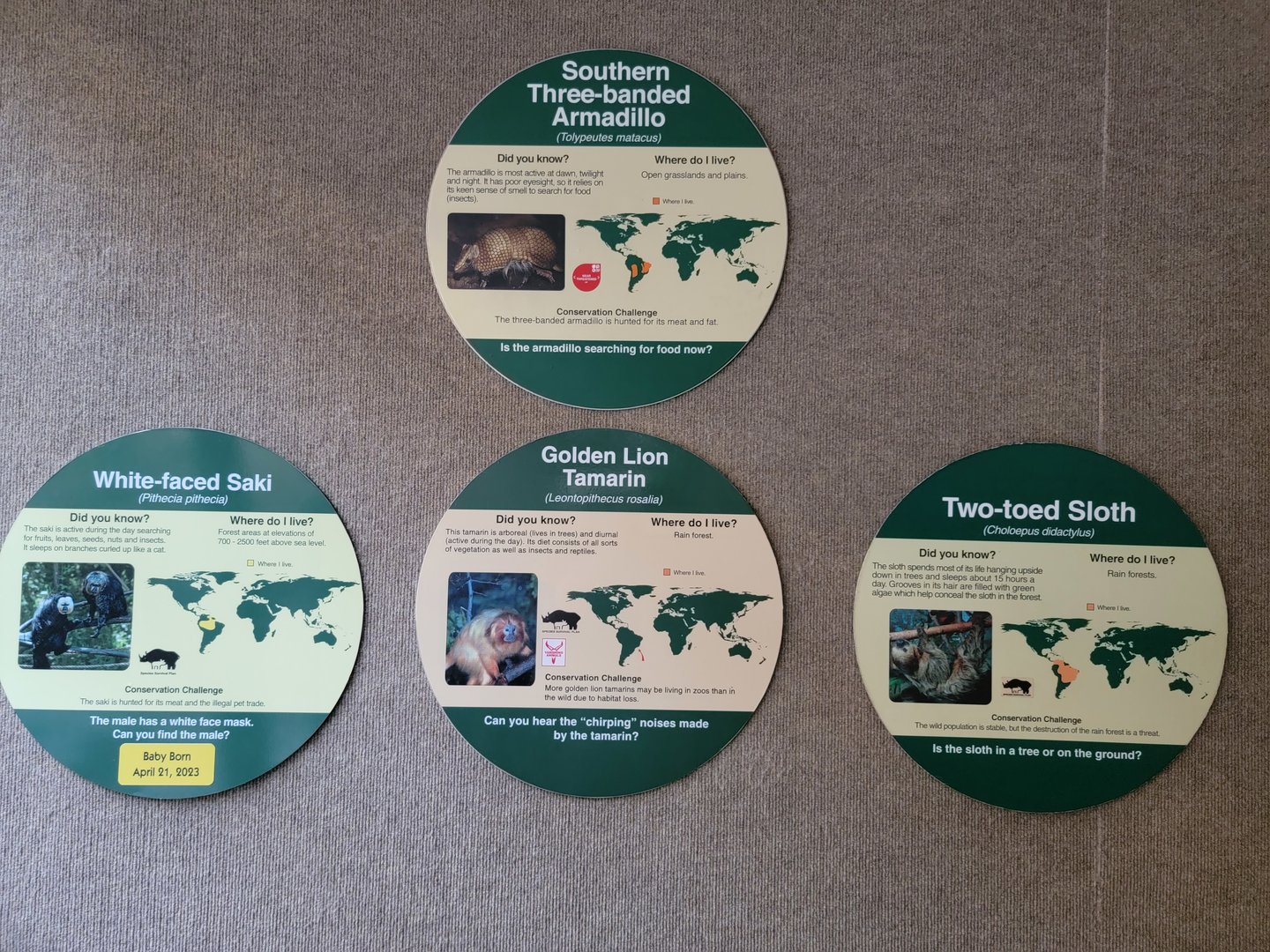 Cleveland Zoo - PCA, Signage example