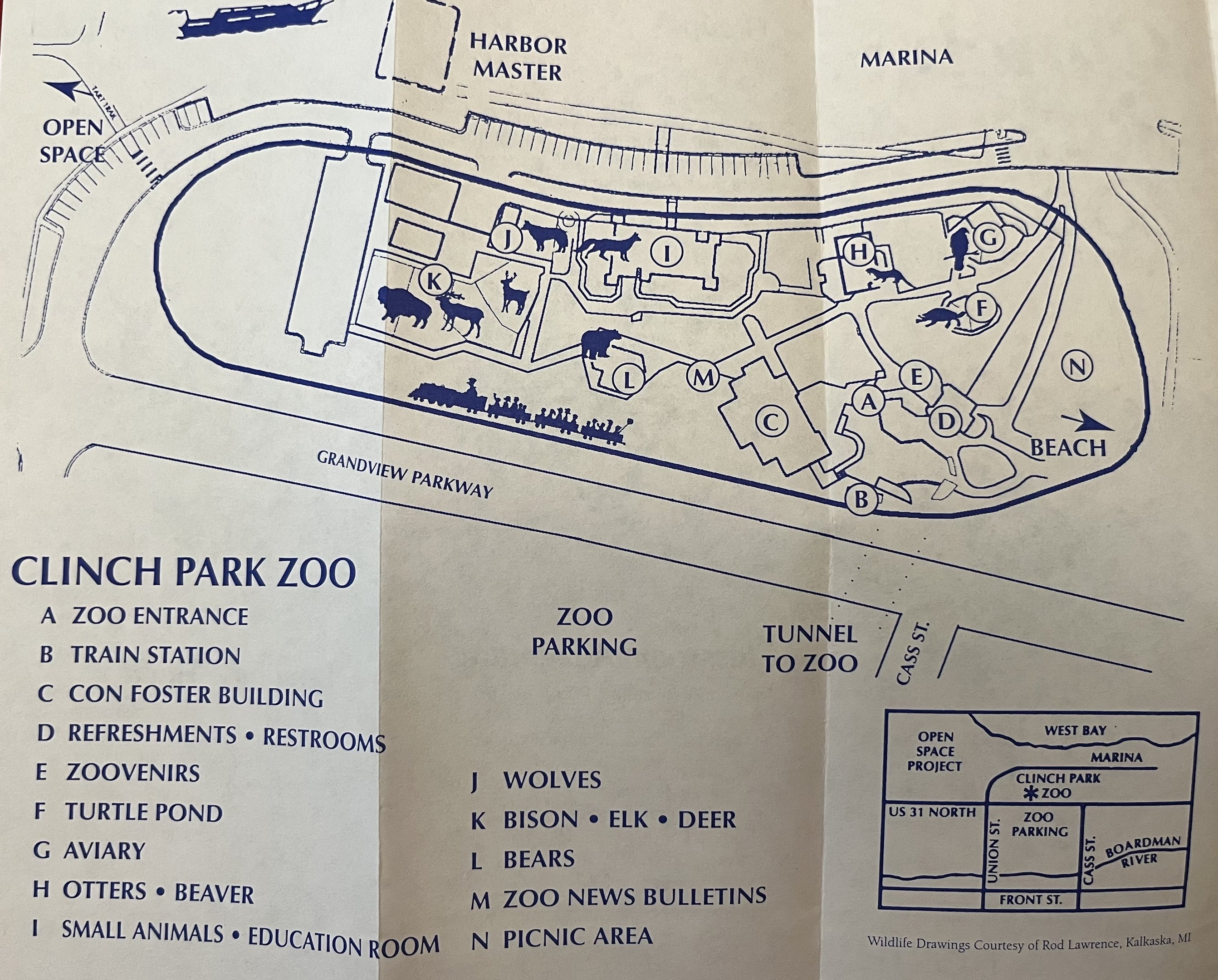 Clinch Park Zoo Map - undated