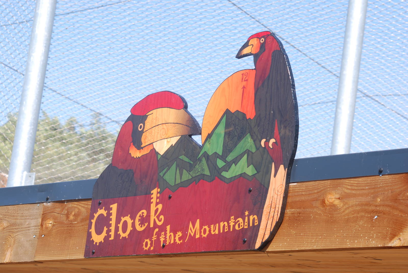 Clock of the Mountain sign