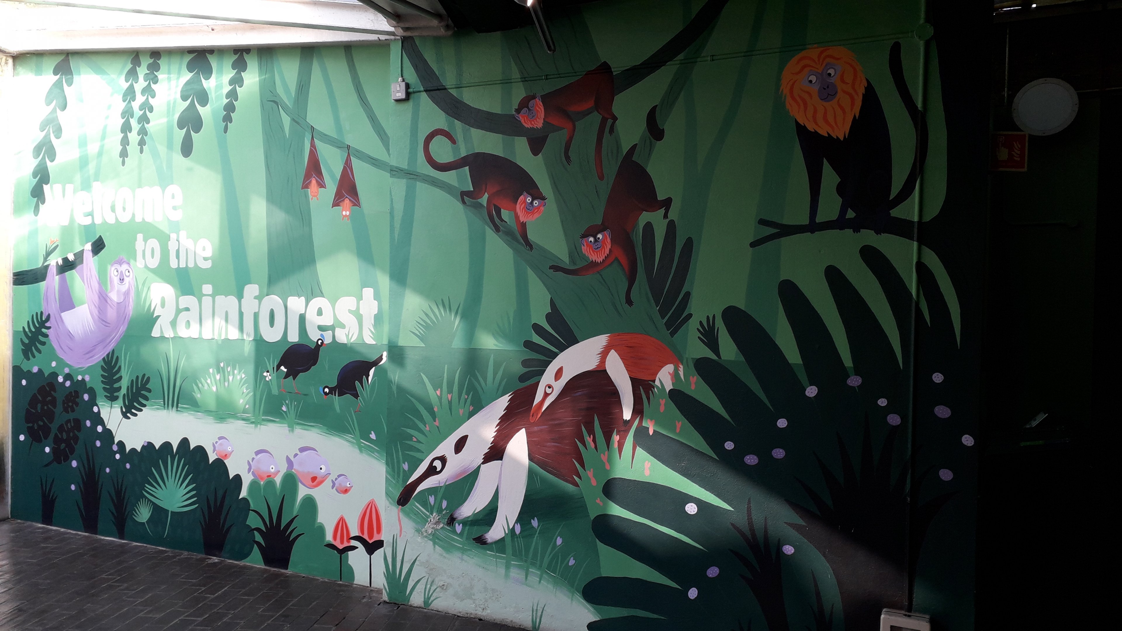 Clore Rainforest entrance artwork 10 November 2019