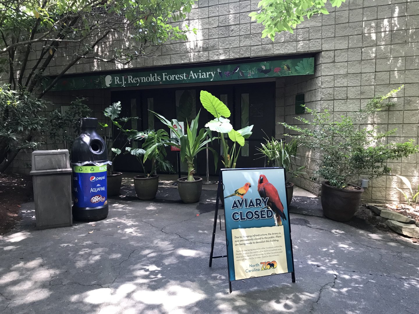 Closed Aviary Entrance
