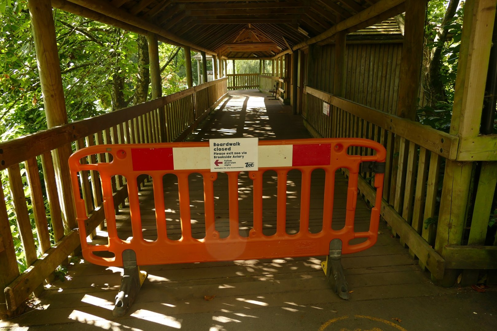 Closed boardwalk, September 2021