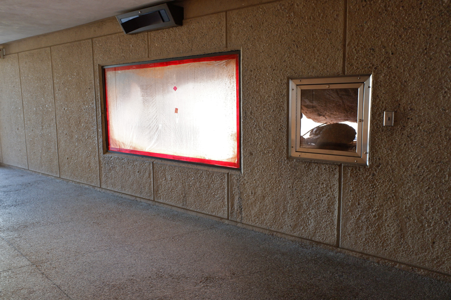 closed exhibit in Small Cat Canyon