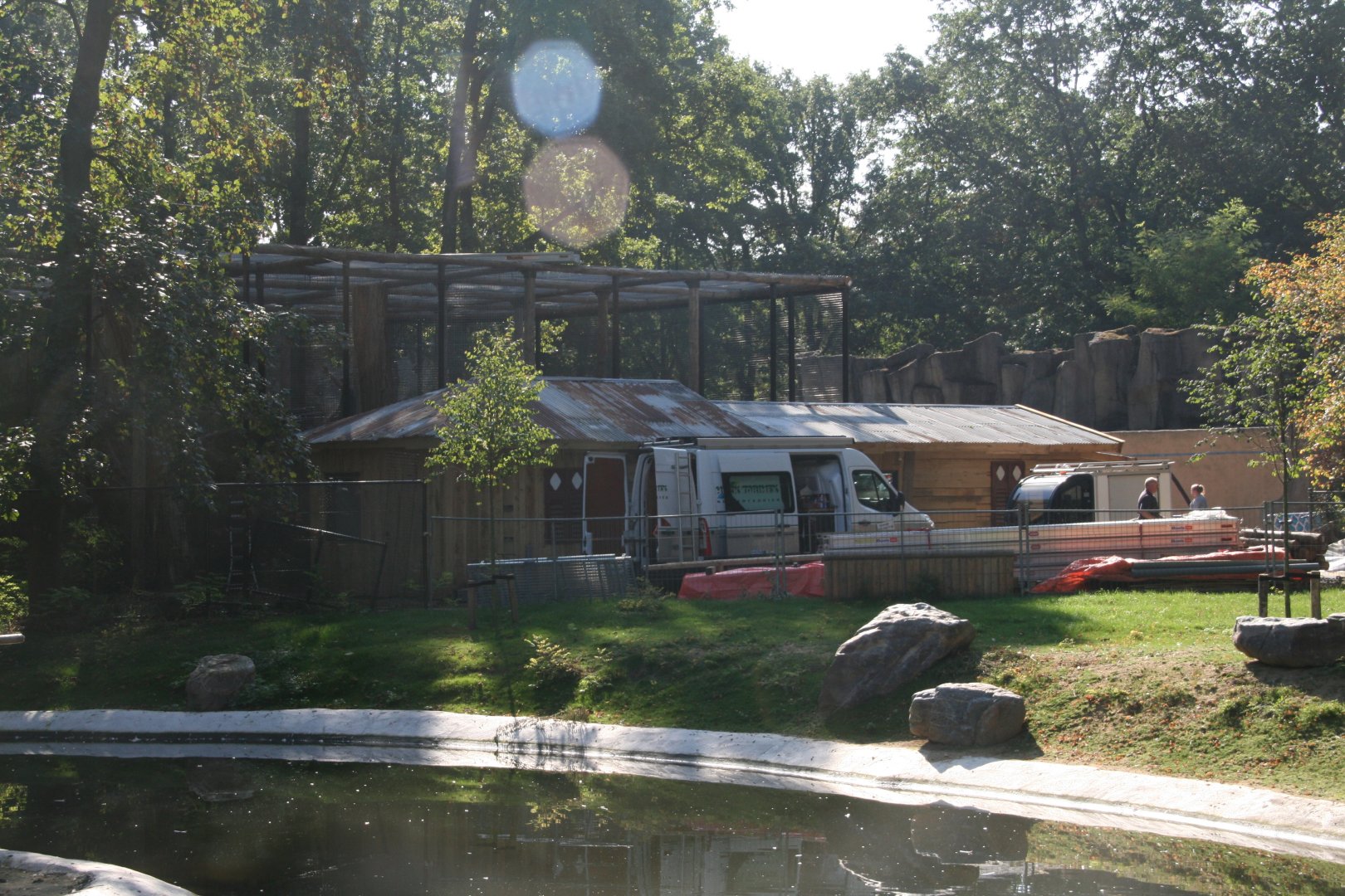 Clouded leopard enclosure