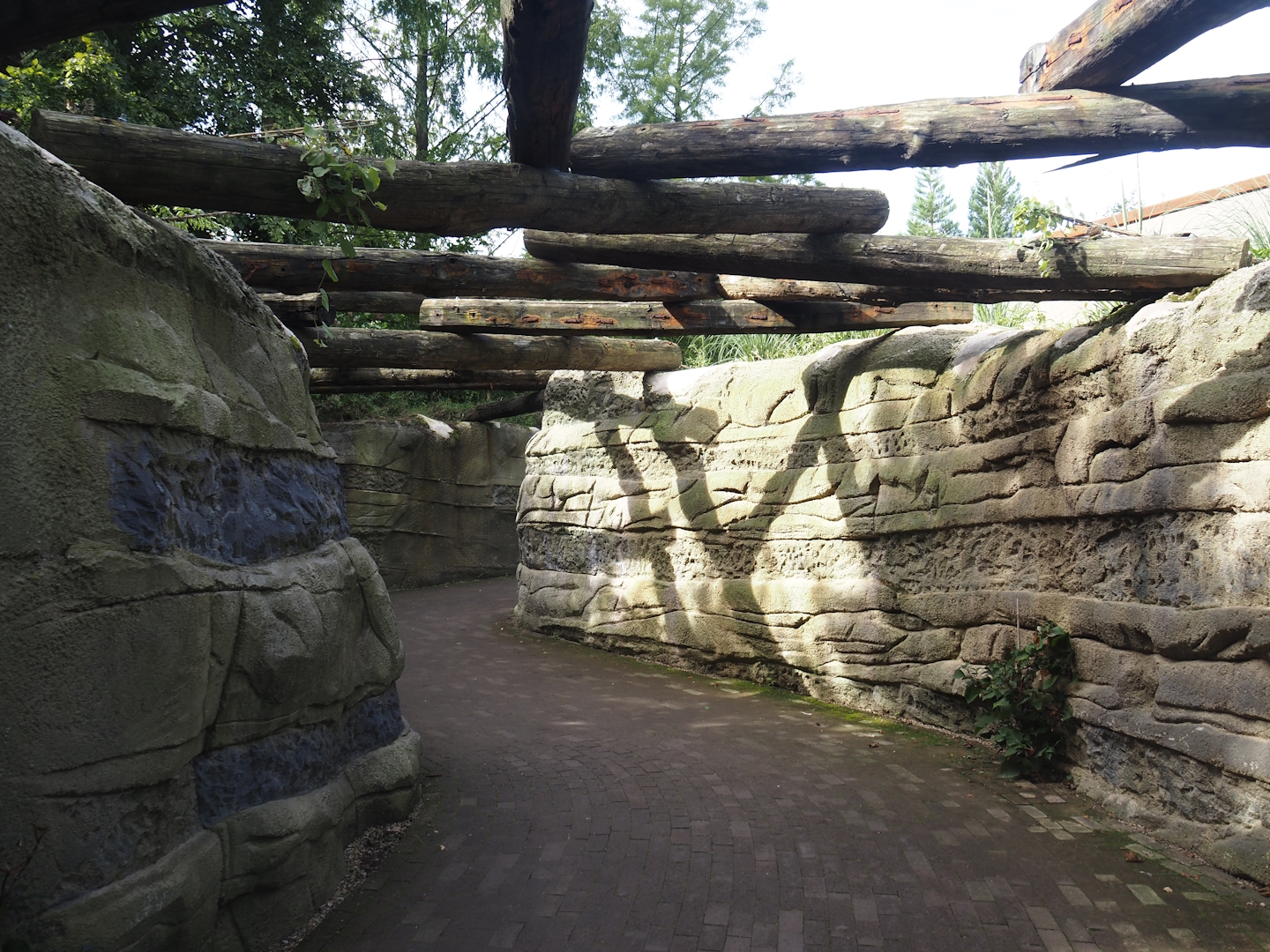 Coal mine area at the entrance of Rainforest section, now without a roof, 2024-08-21