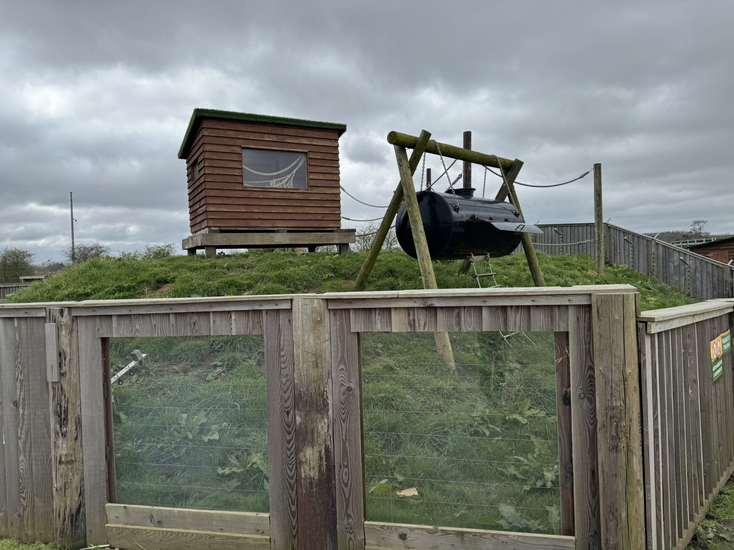 Coati Enclosure at Wolds Wildlife Park (March 2024)