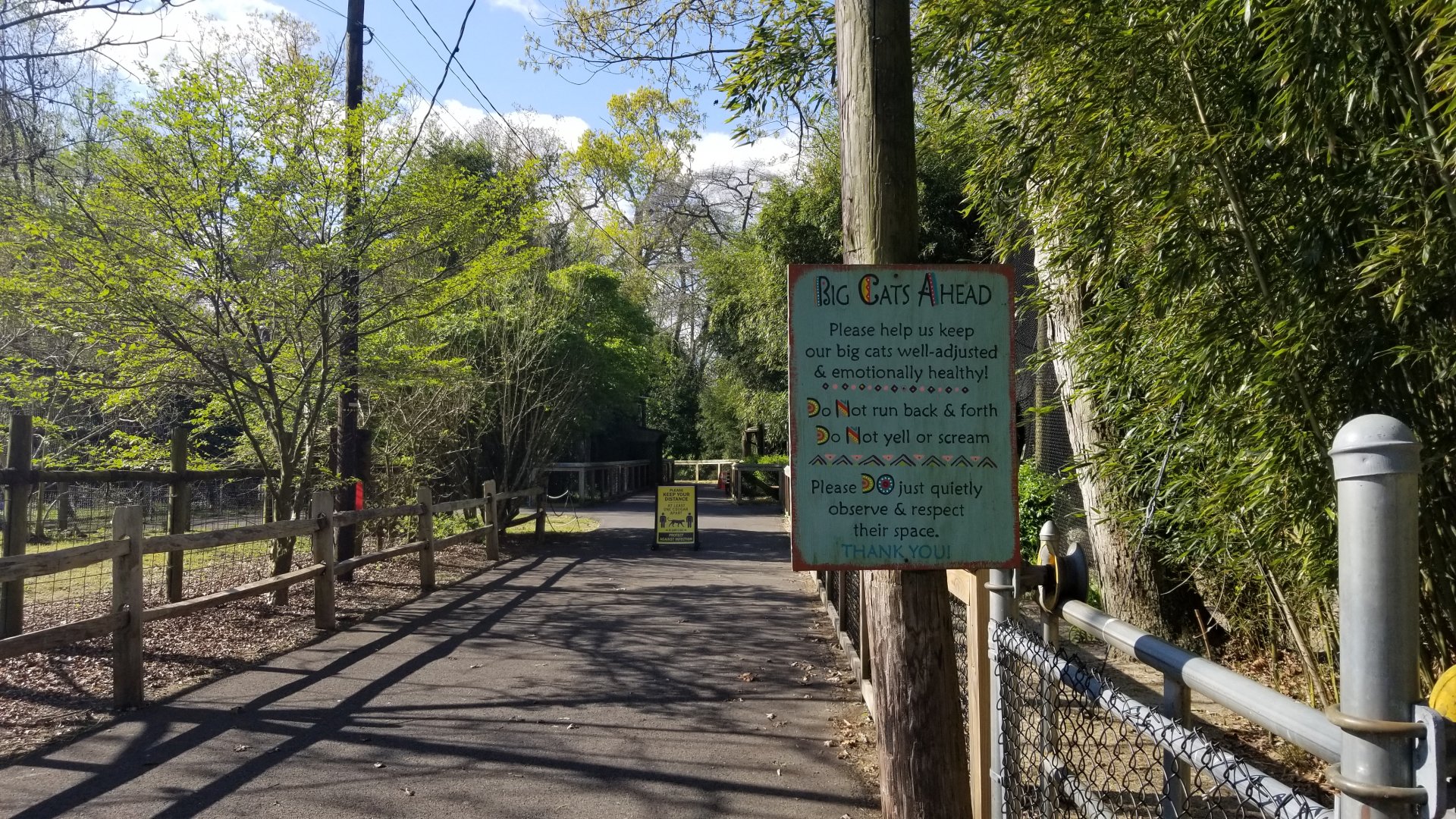 Cohanzick Zoo - Cat sign