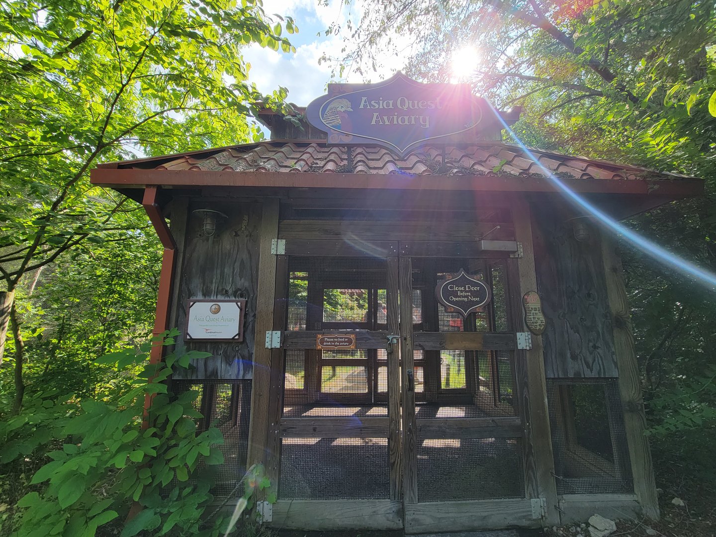 Columbus Zoo - Asia Quest Aviary, entrance