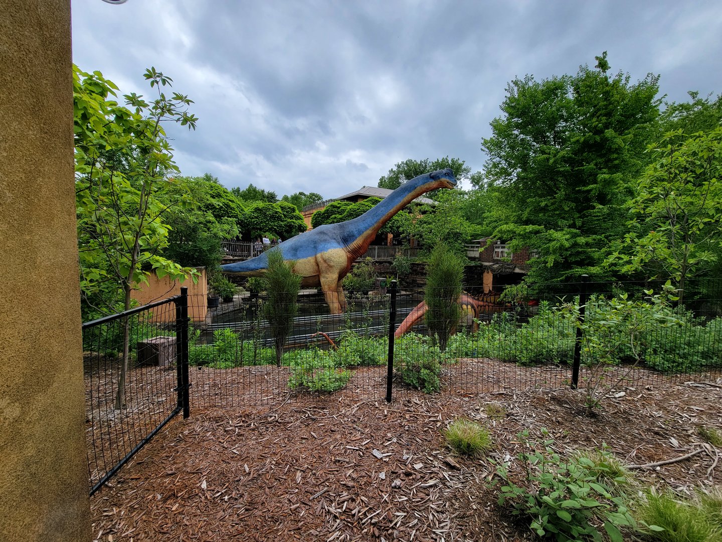 Columbus Zoo - Dinos outside Orangutan building