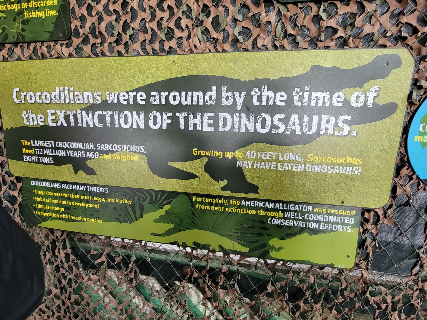 Columbus Zoo - Dinosaur Island has some oddly-weirded signage