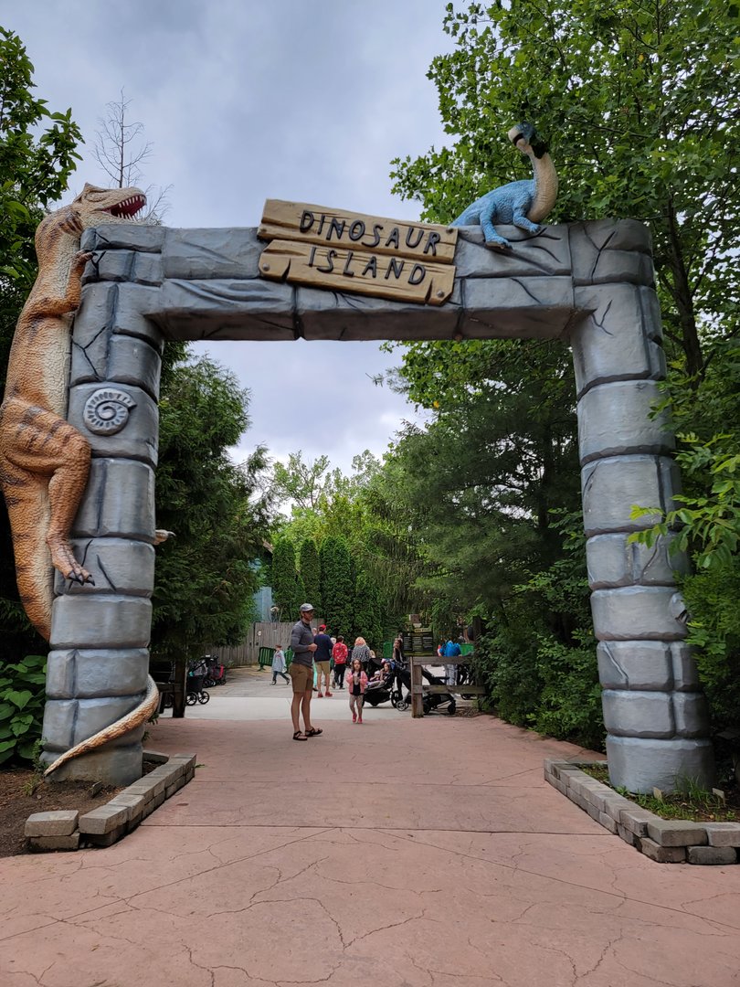 Columbus Zoo - Dinosaur Island (to get to the boat ride)