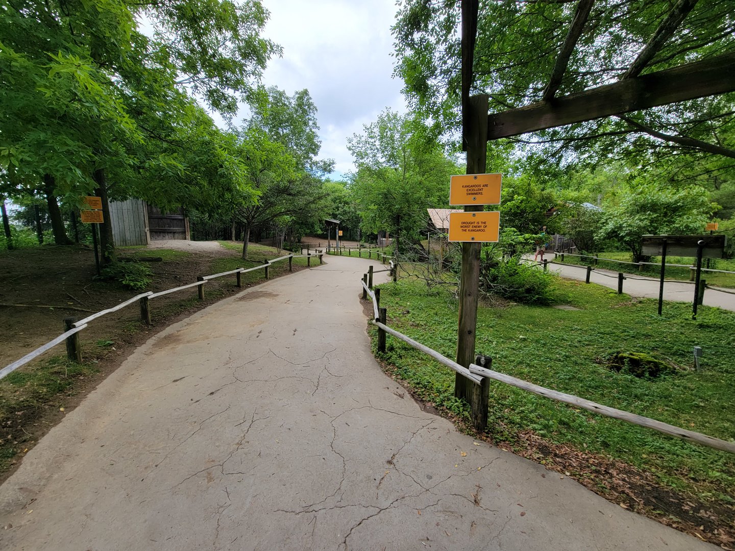 Columbus Zoo - Kangaroo Station pathway
