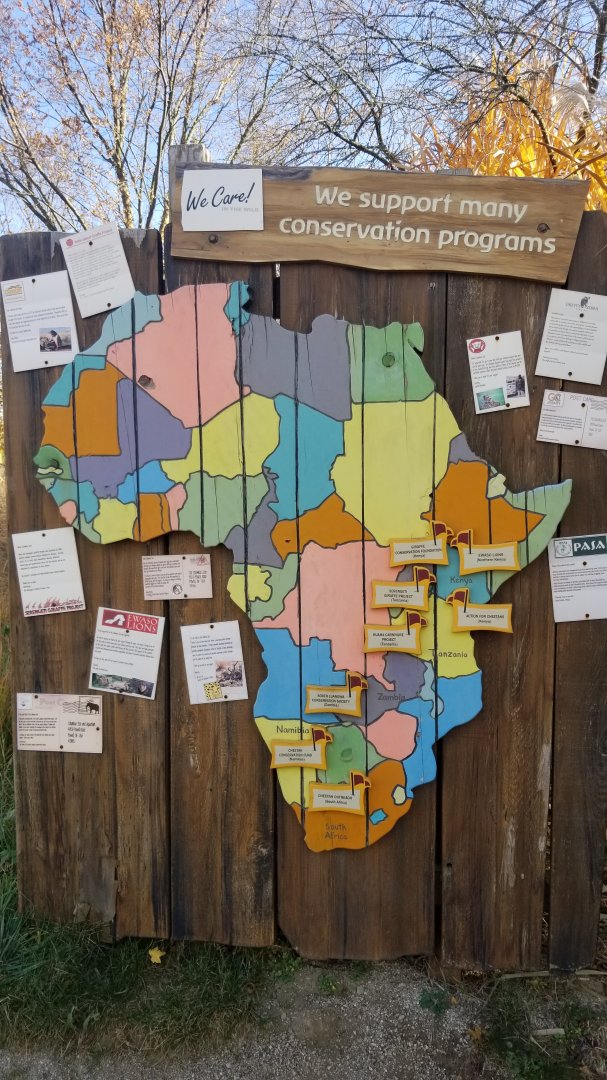Columbus Zoo - Map of organizations they help