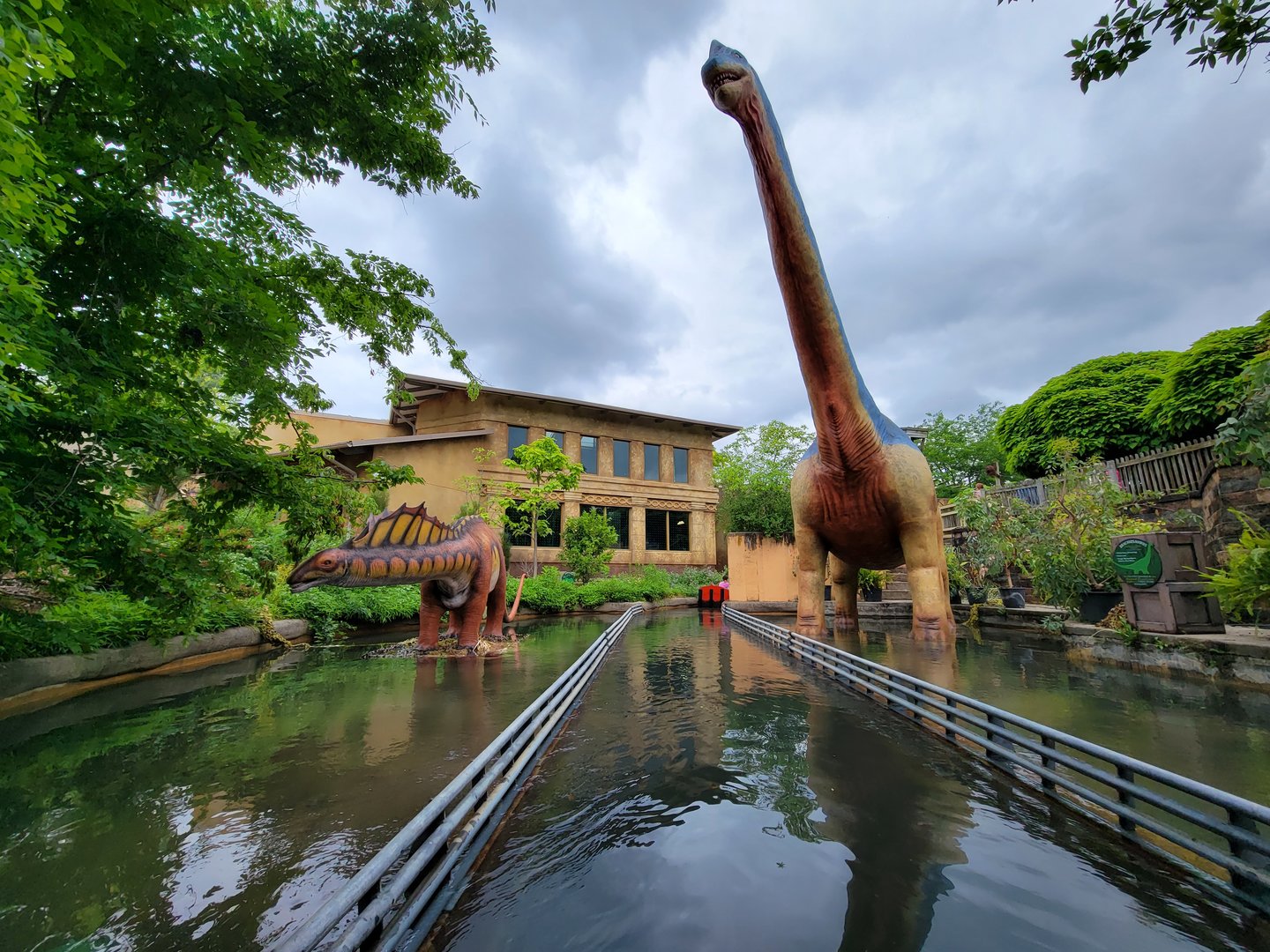 Columbus Zoo - Orangutan building from boat ride