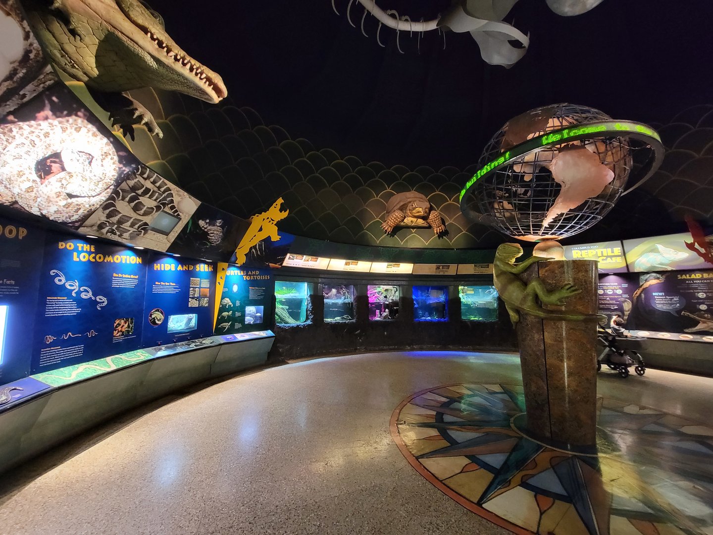 Columbus Zoo - Reptiles, rotunda area
