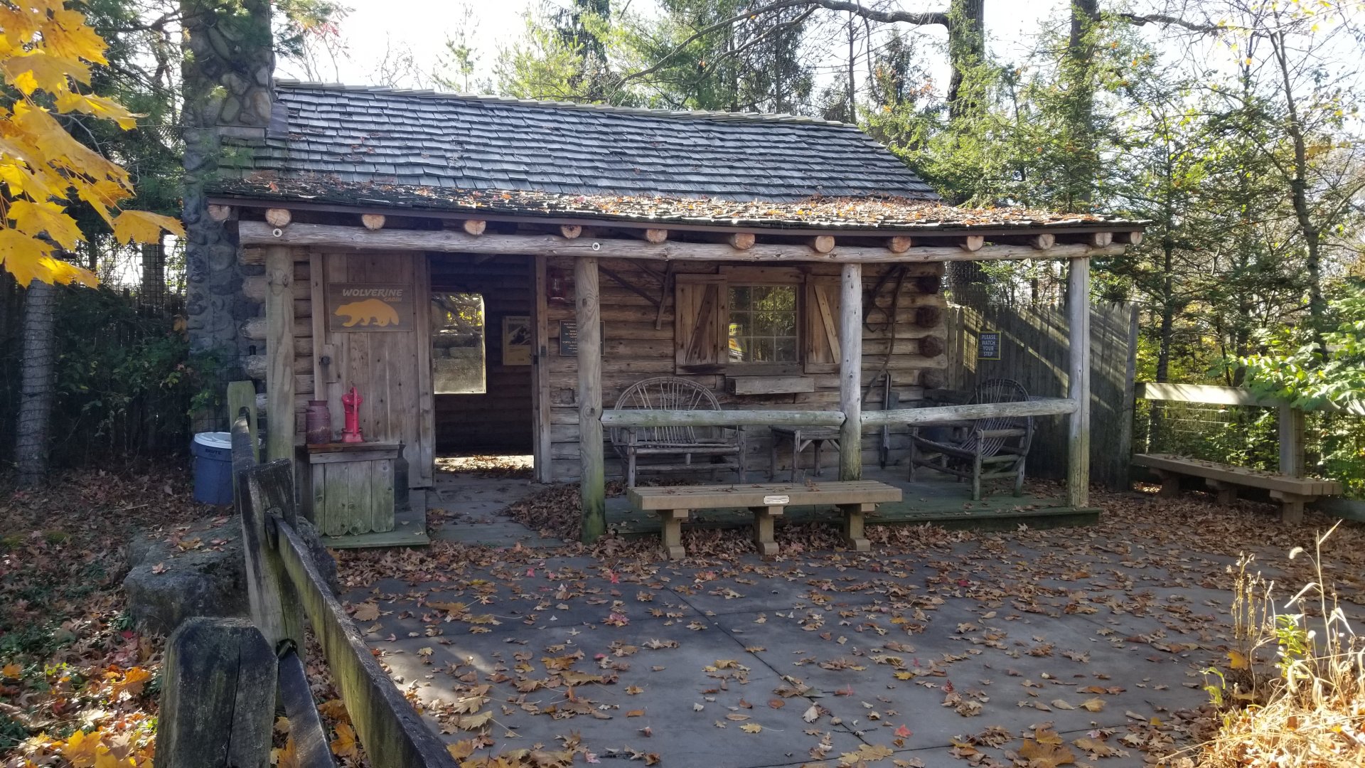 Columbus Zoo - Wolverine exhibit entrance, closed