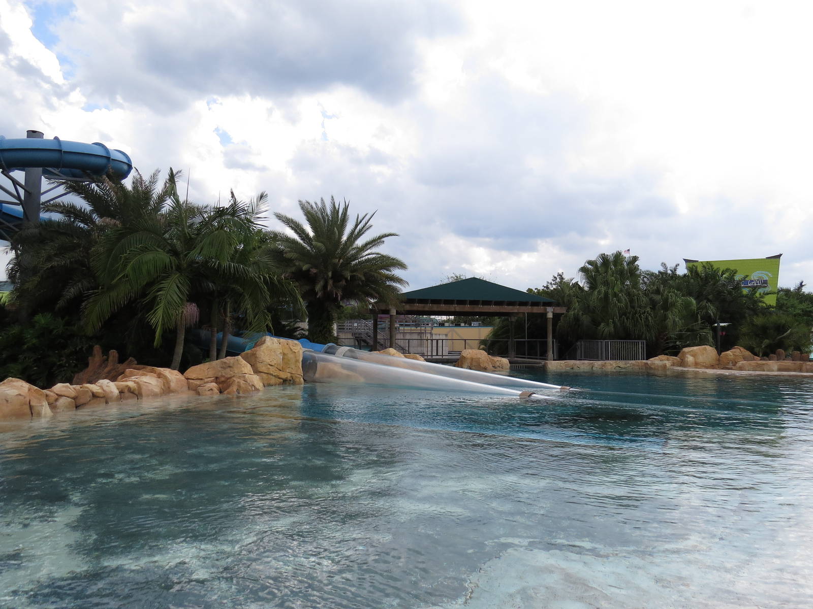 Commerson's dolphin tank from above - Aquatica Orlando, March 2015