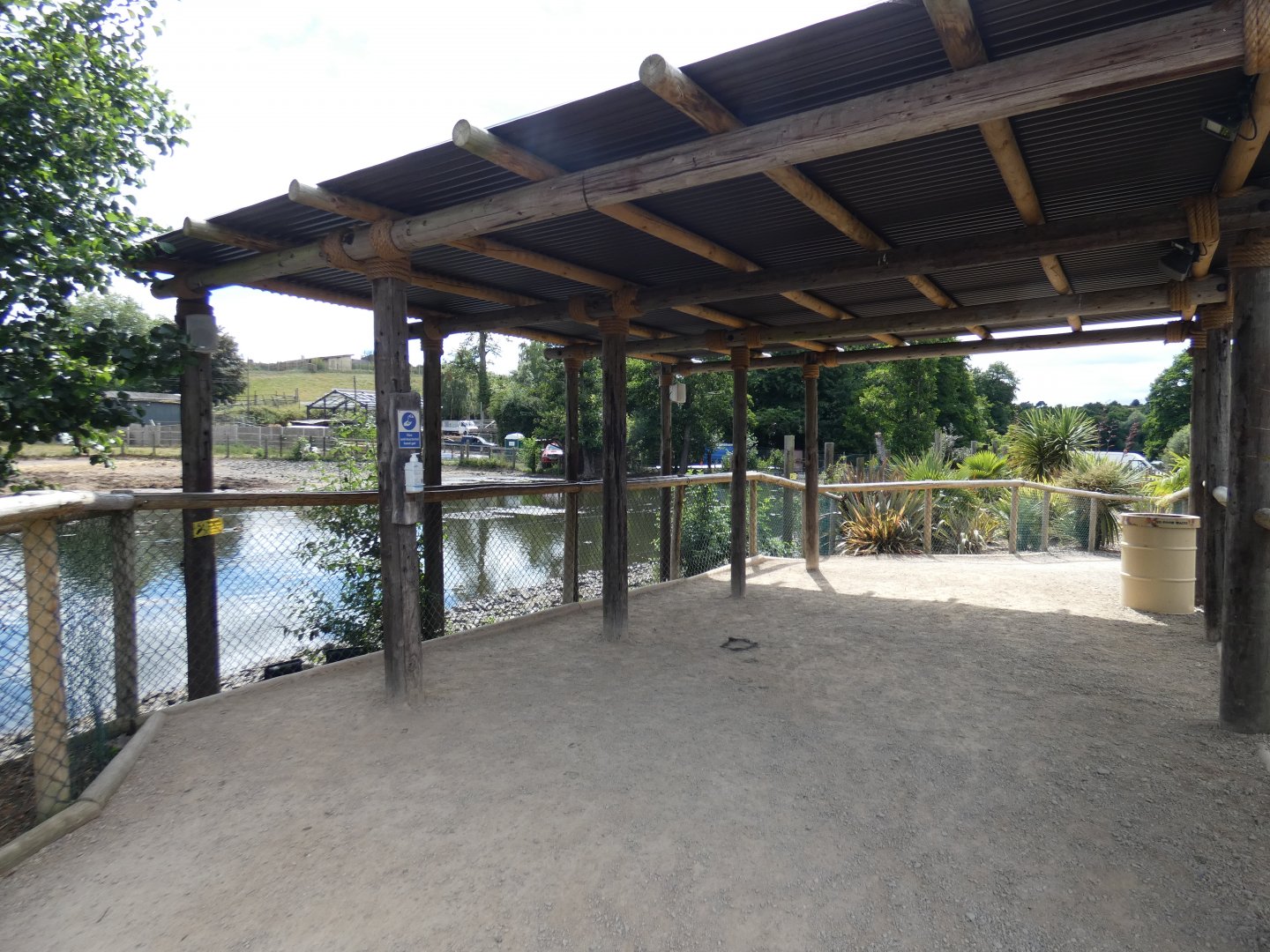 Common hippo enclosure viewing area