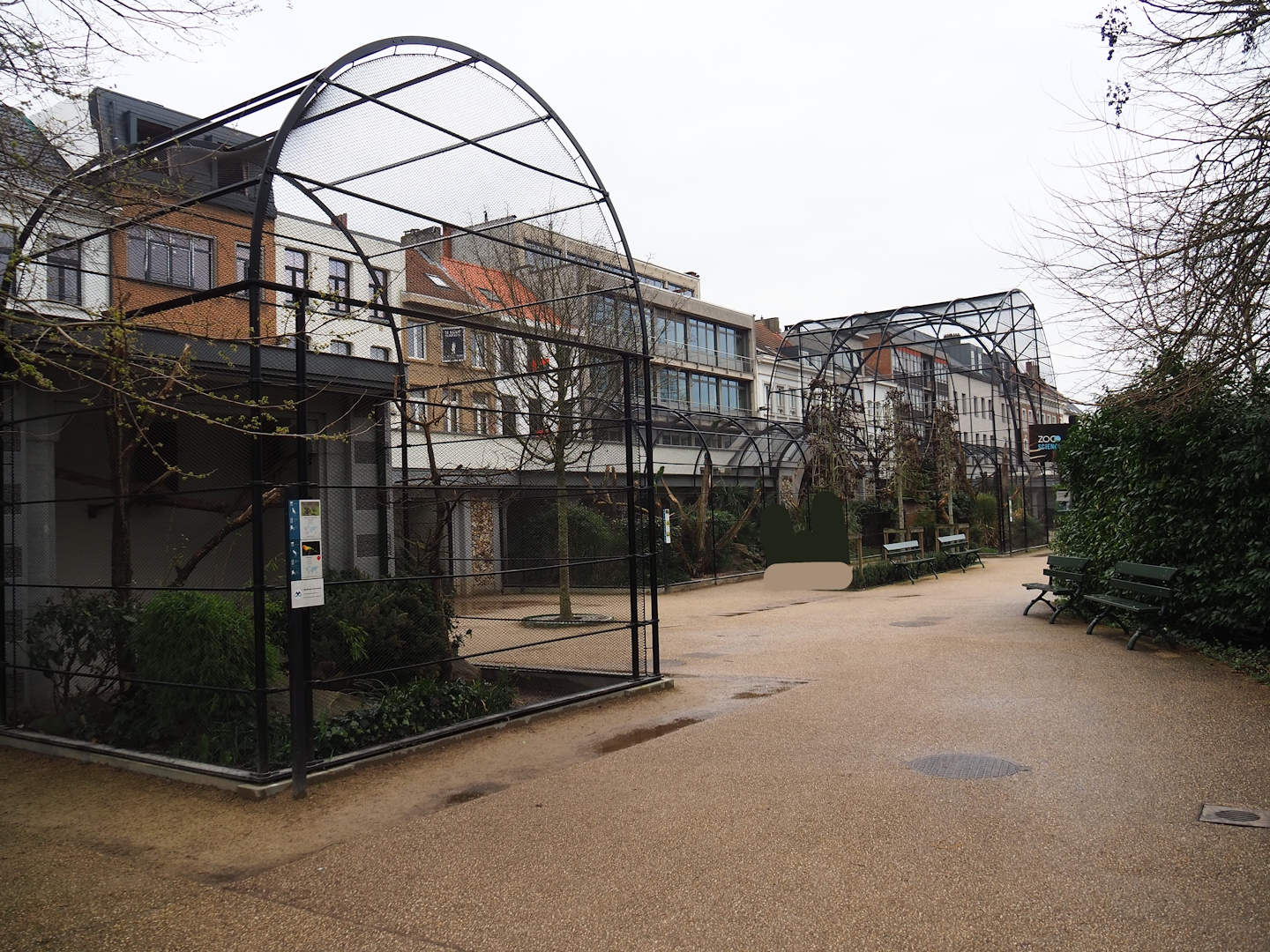 Complex of reconstructed 1850's aviaries, 2024-02-17
