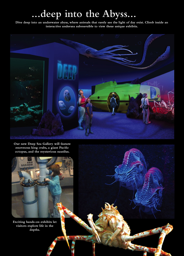 Concept Art for the new Living Planet Aquarium opening in 2013