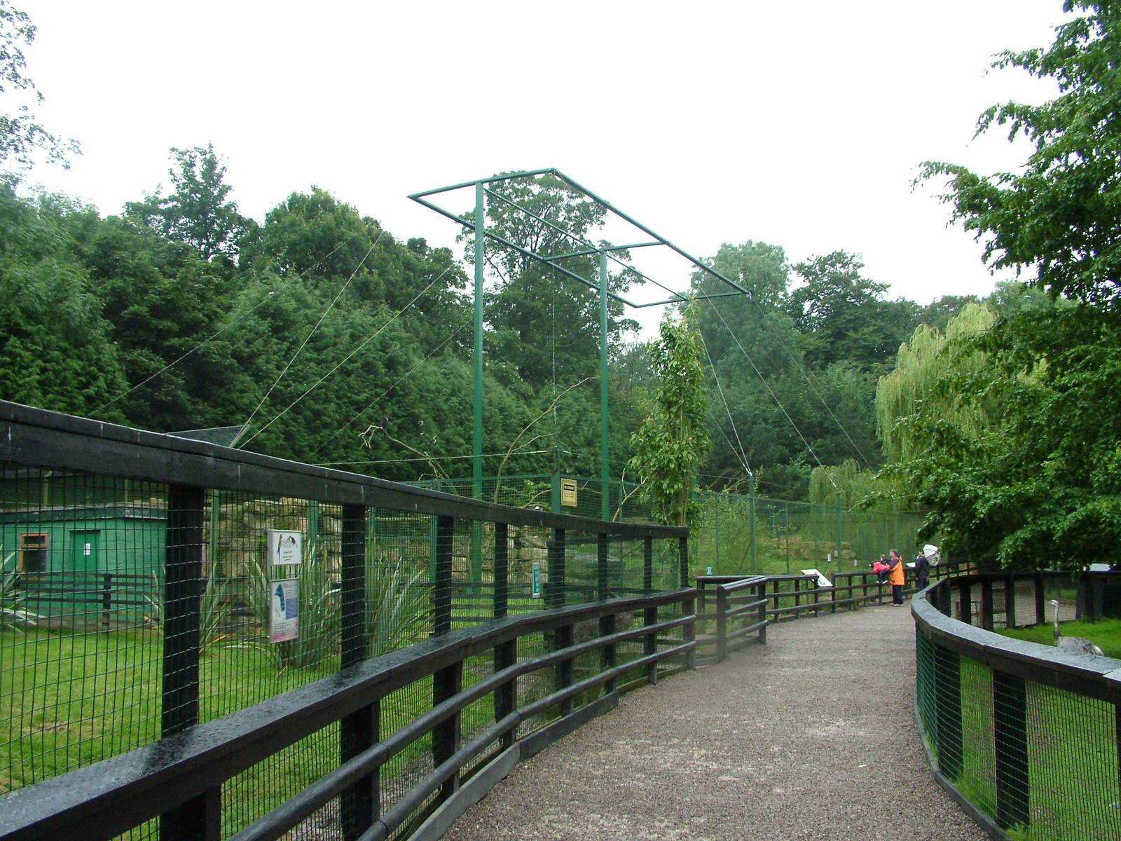Condor aviary and ratite paddocks at Lotherton Hall 01/08/09