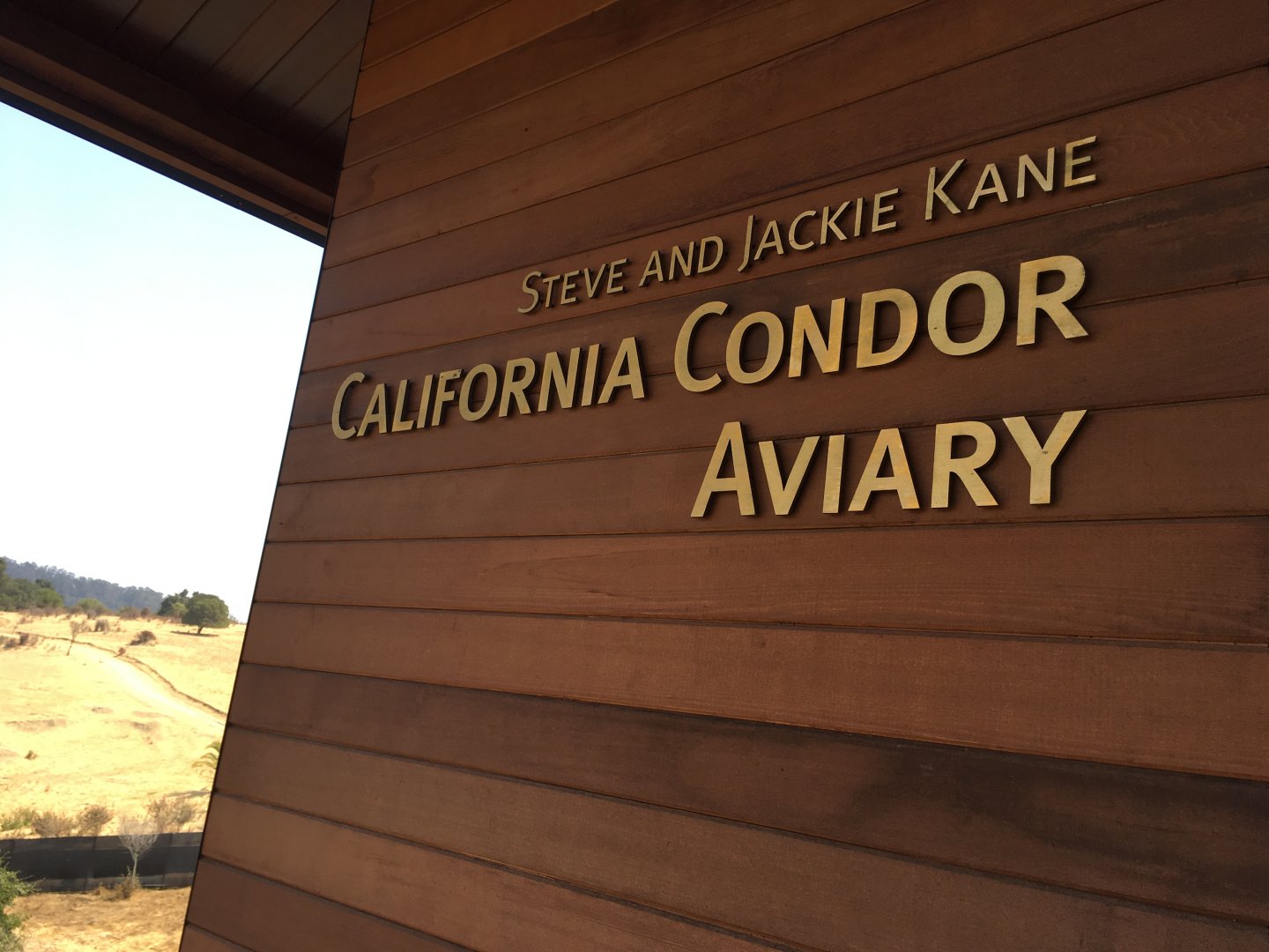 Condor aviary sign
