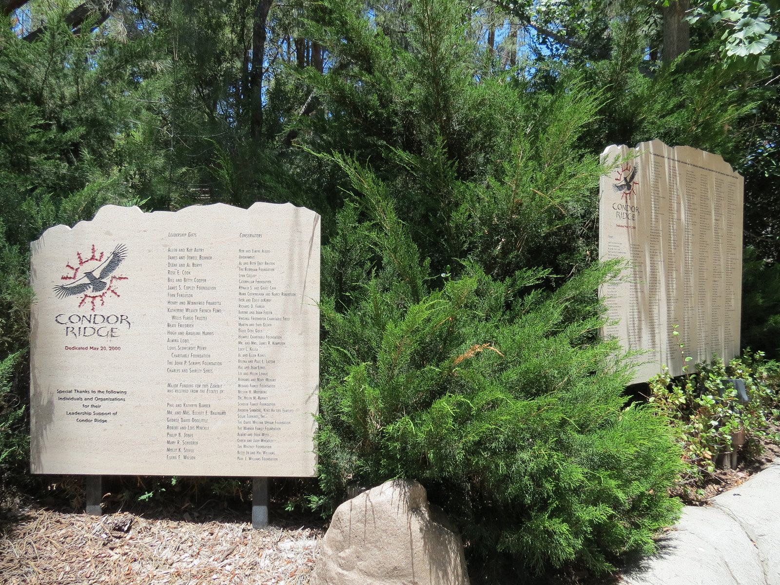 Condor Ridge - Donor Signs