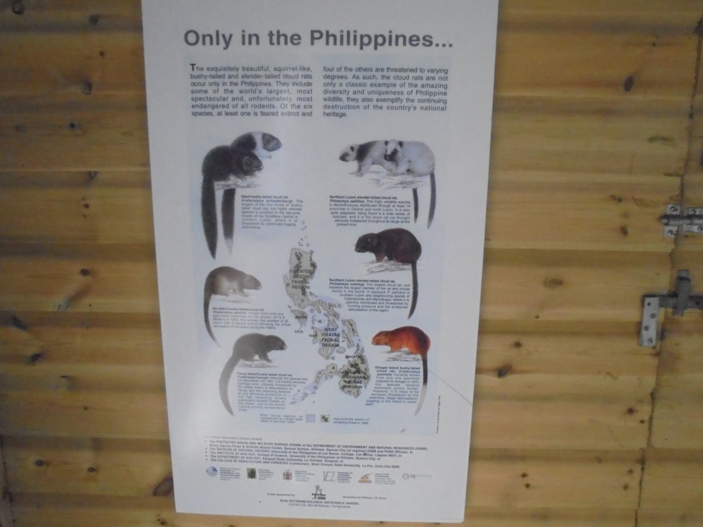 conservation poster, artwork by William Oliver.