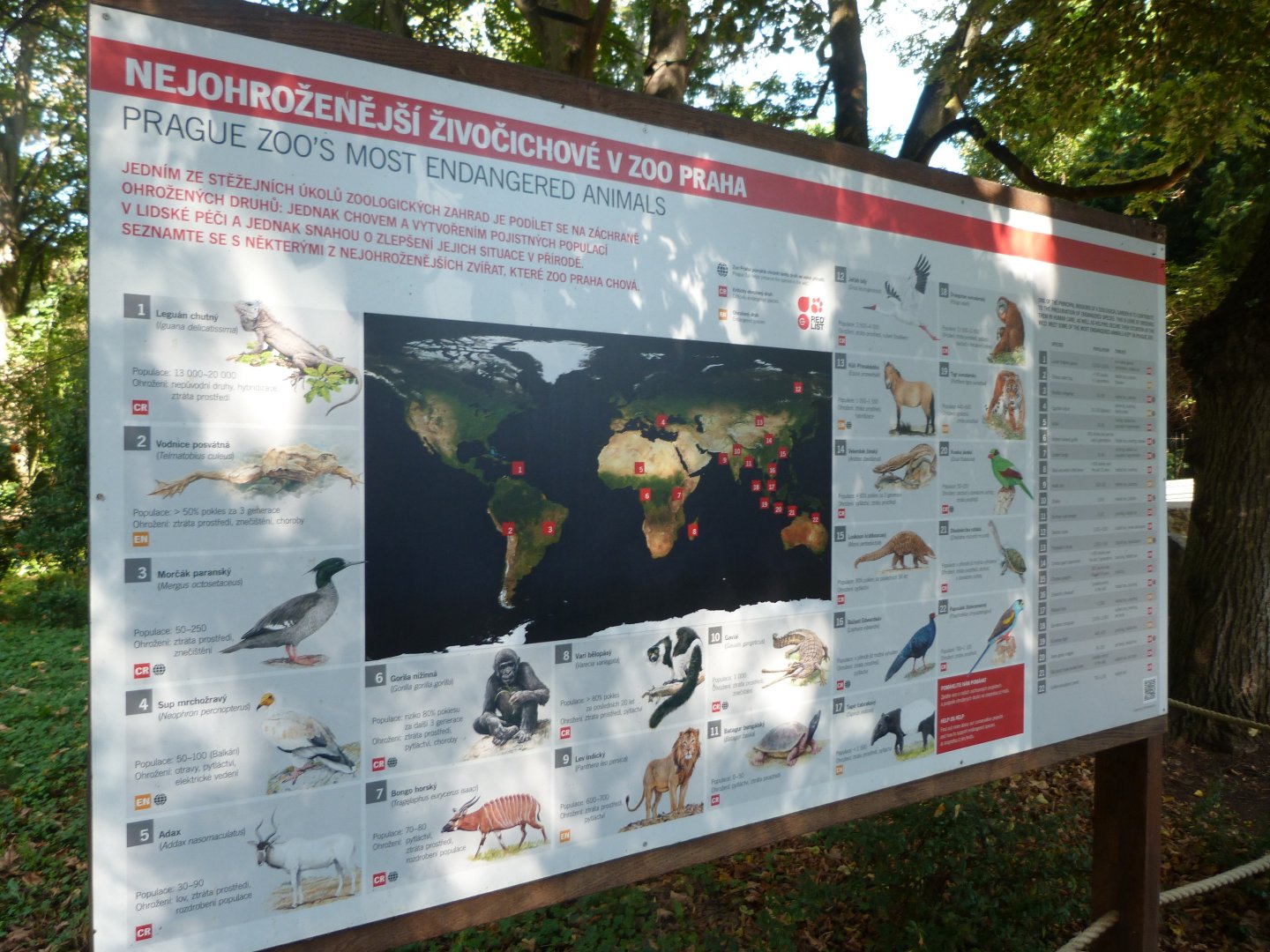 Conservation sign -Zoo Praha (2025)