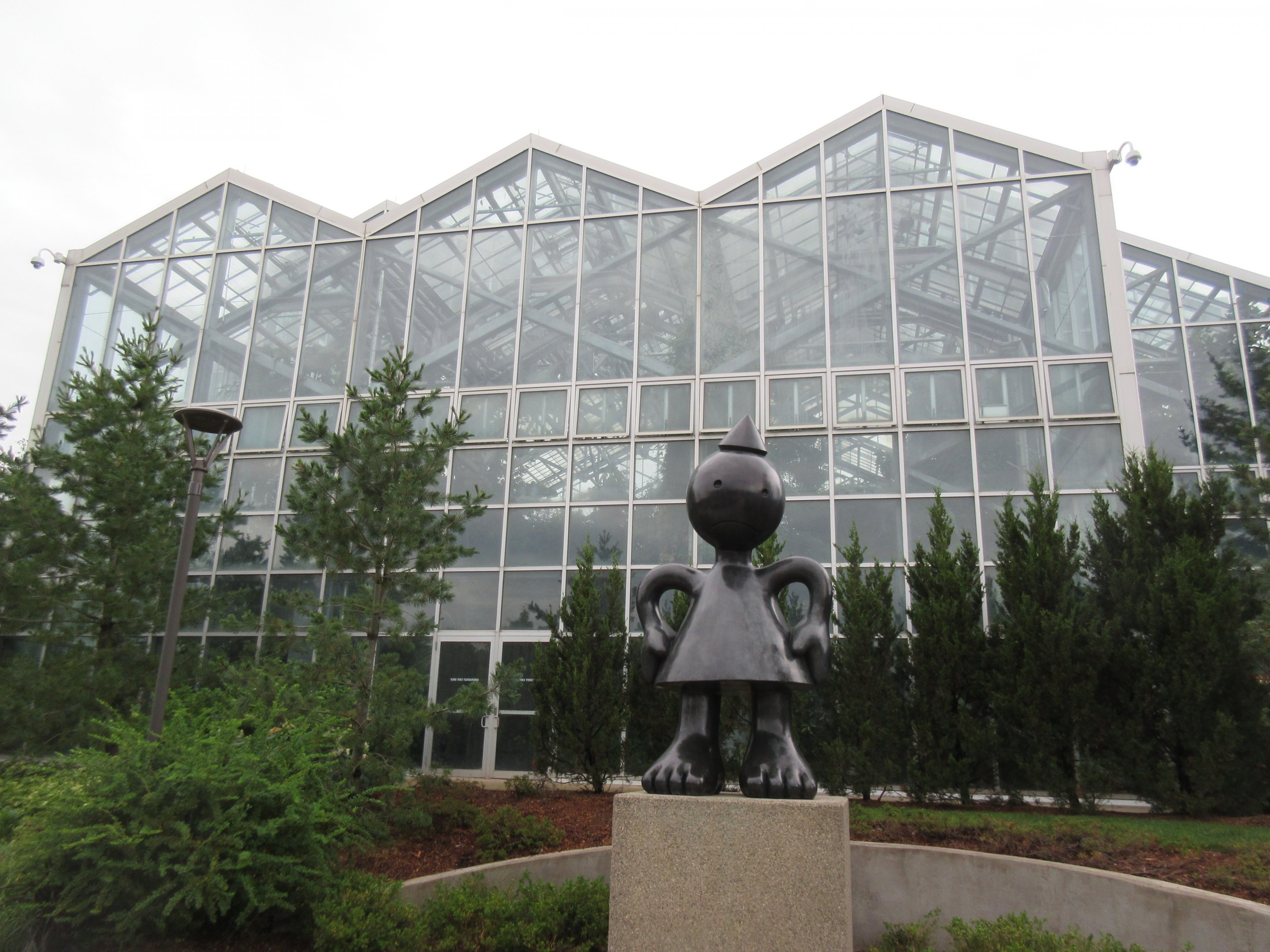 Conservatory + 'Mad Mom' Statue