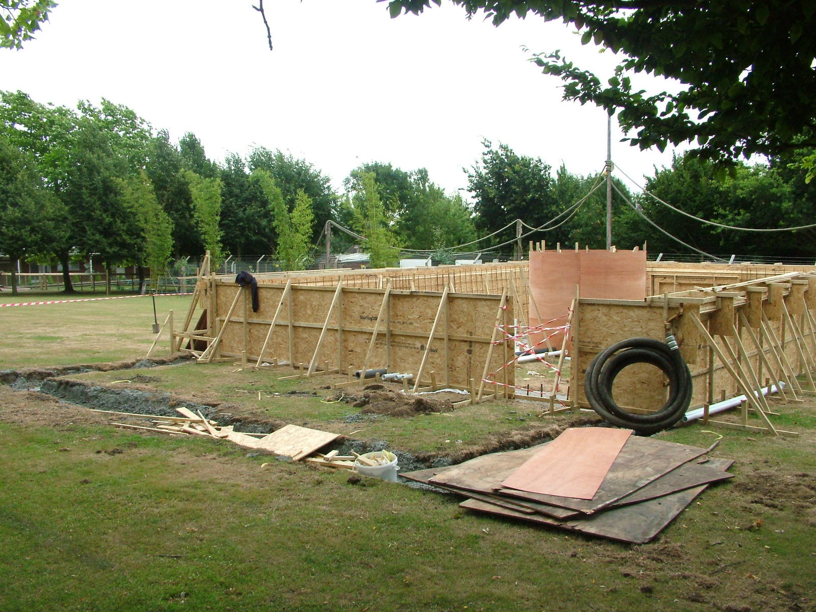 Construction at Wingham WP, 31/07/10