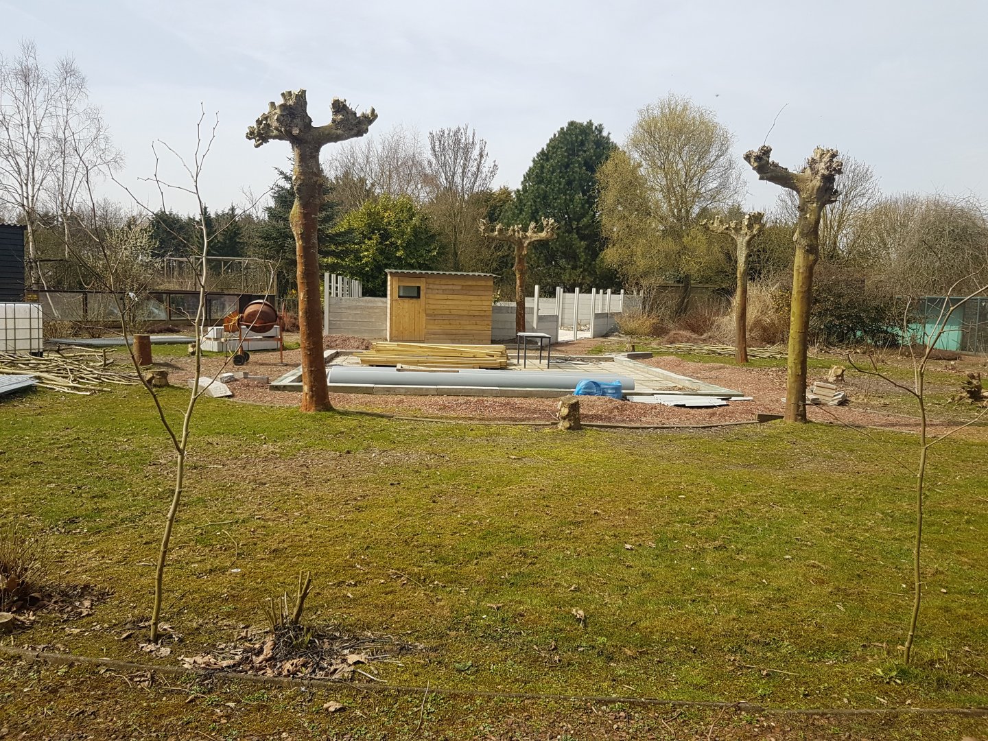 Construction new enclosure