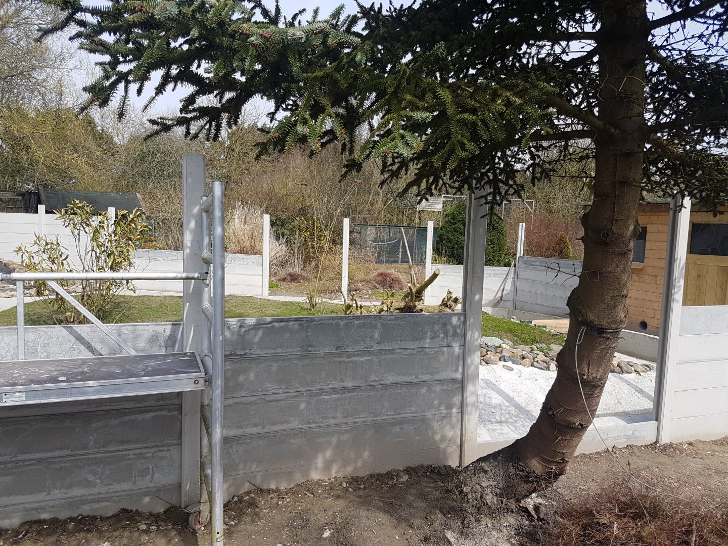 Construction new enclosures