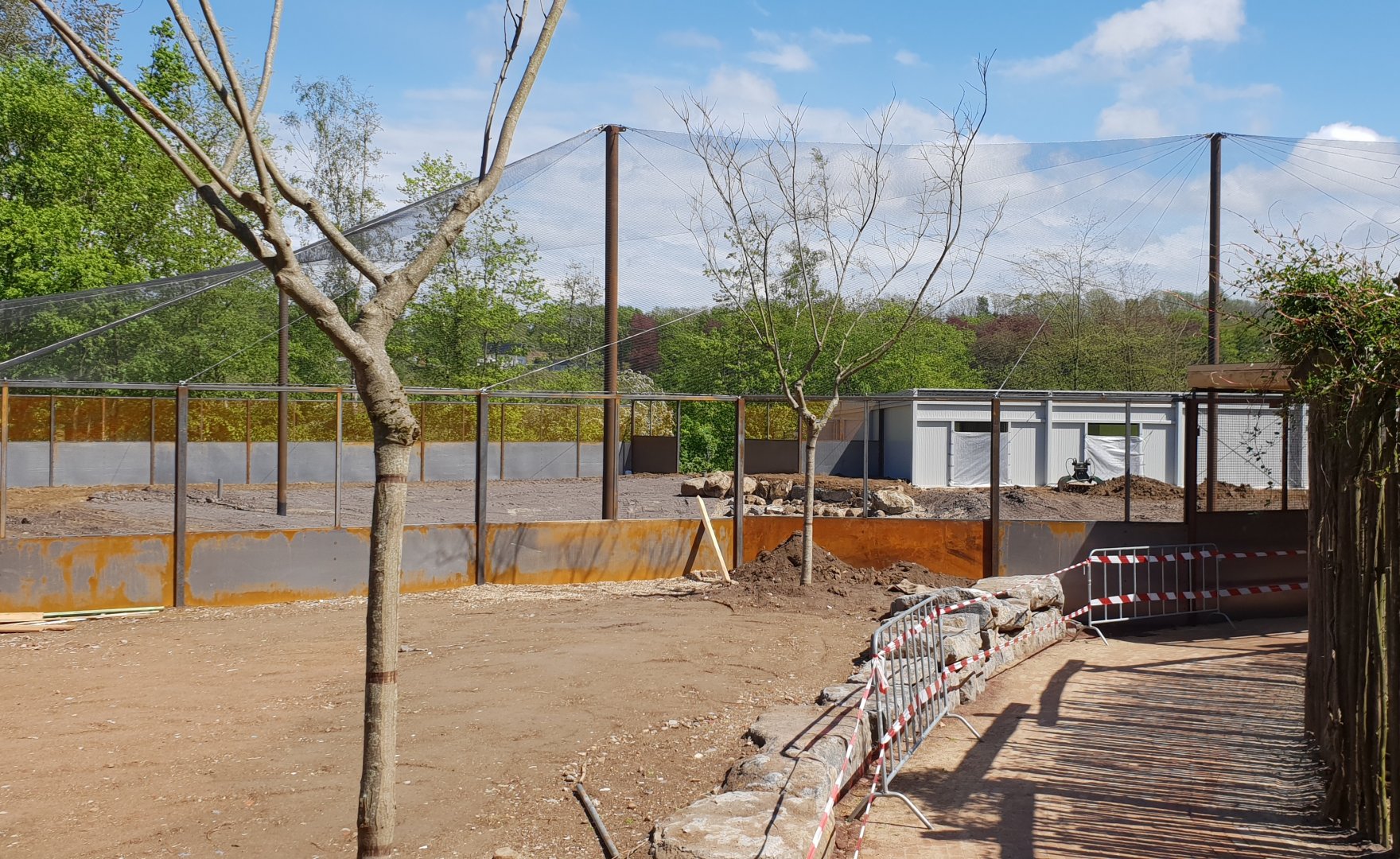 Construction new Flamingo-aviary