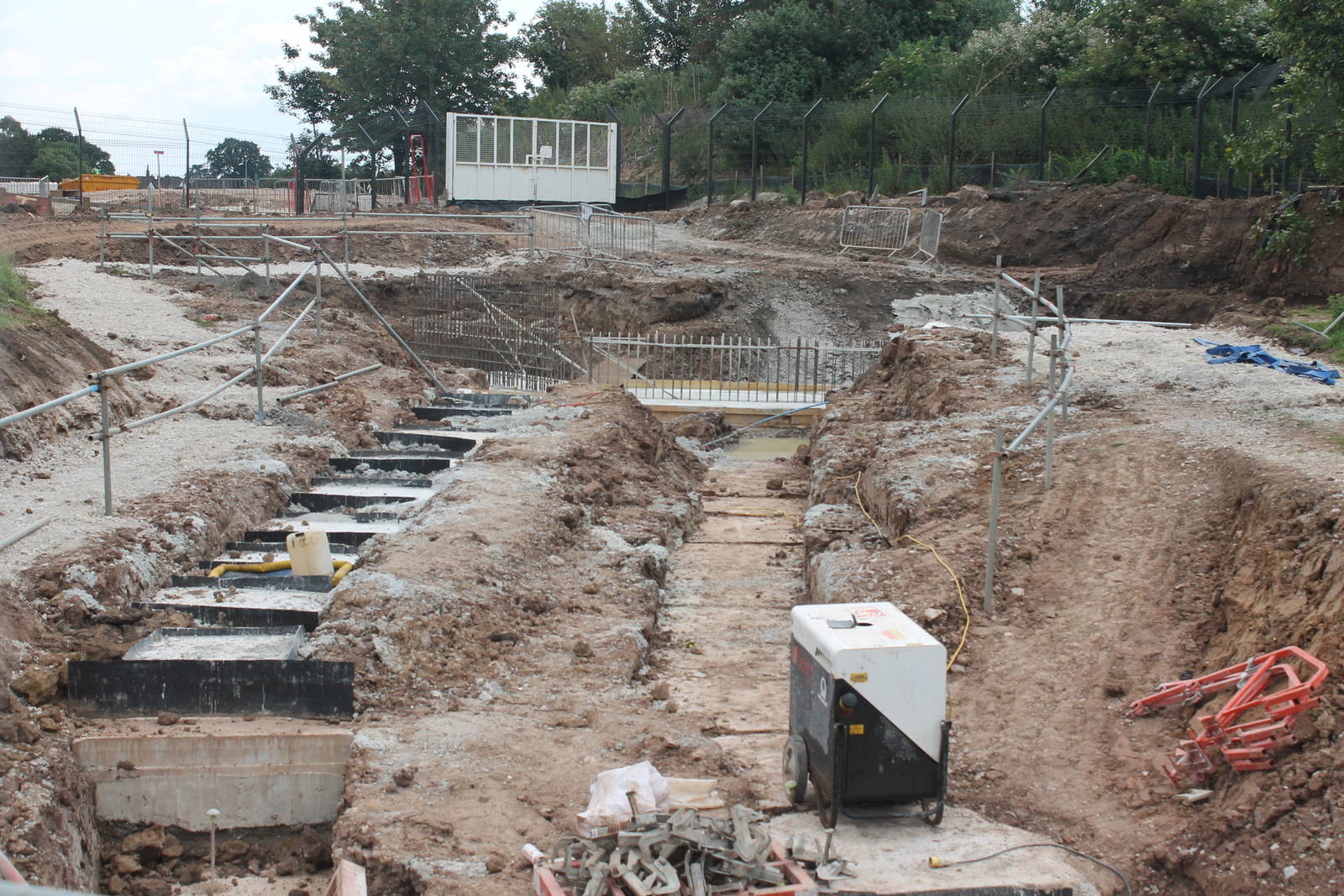 Construction of bridge to Islands, Chester Zoo 21 June 2014