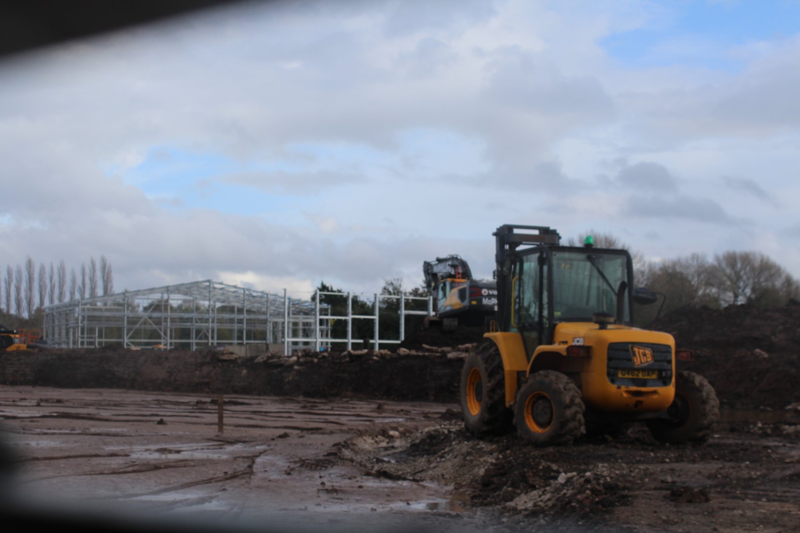Construction of Giraffe House, Chester Zoo 24th October 2023