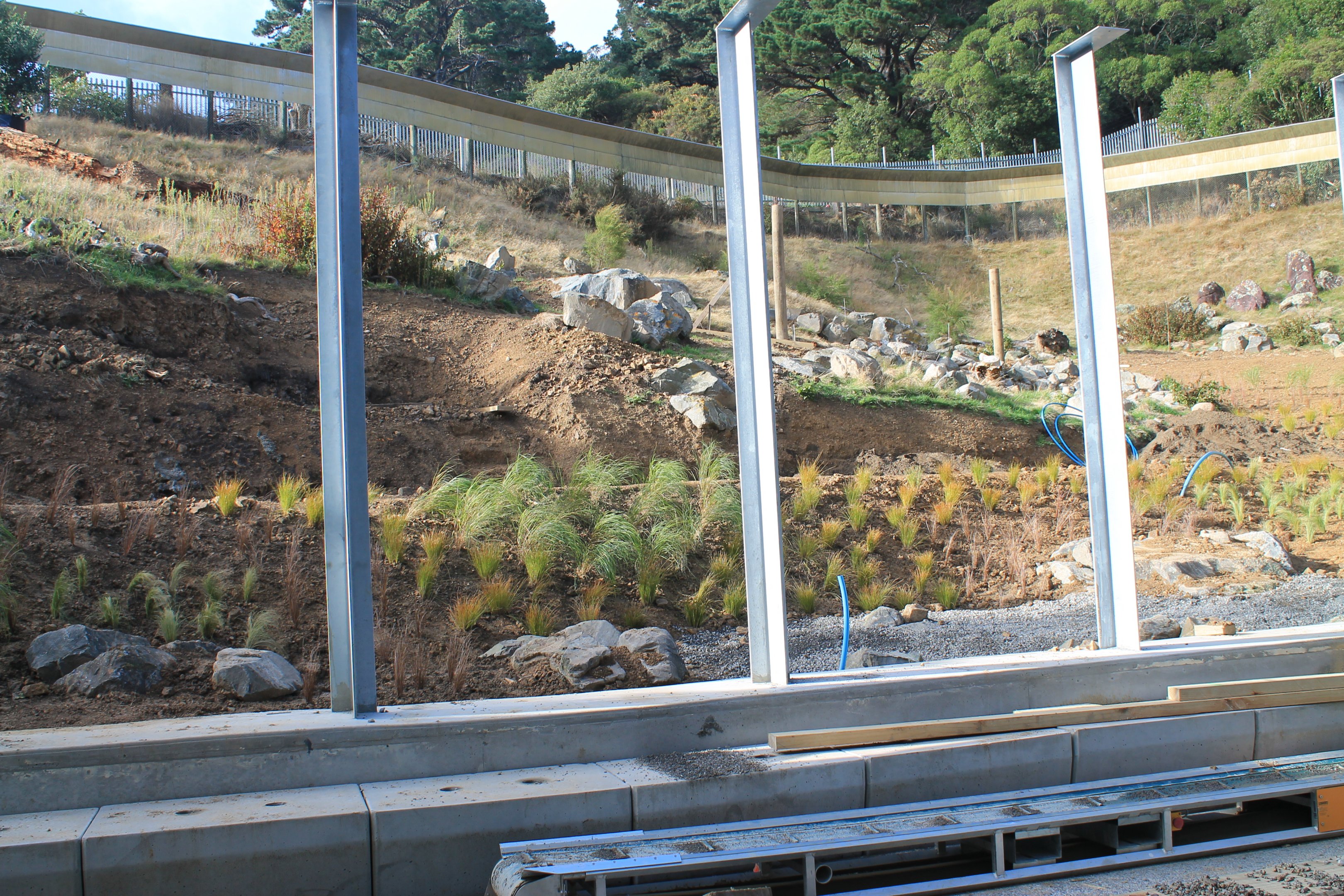 Construction of lemur enclosure