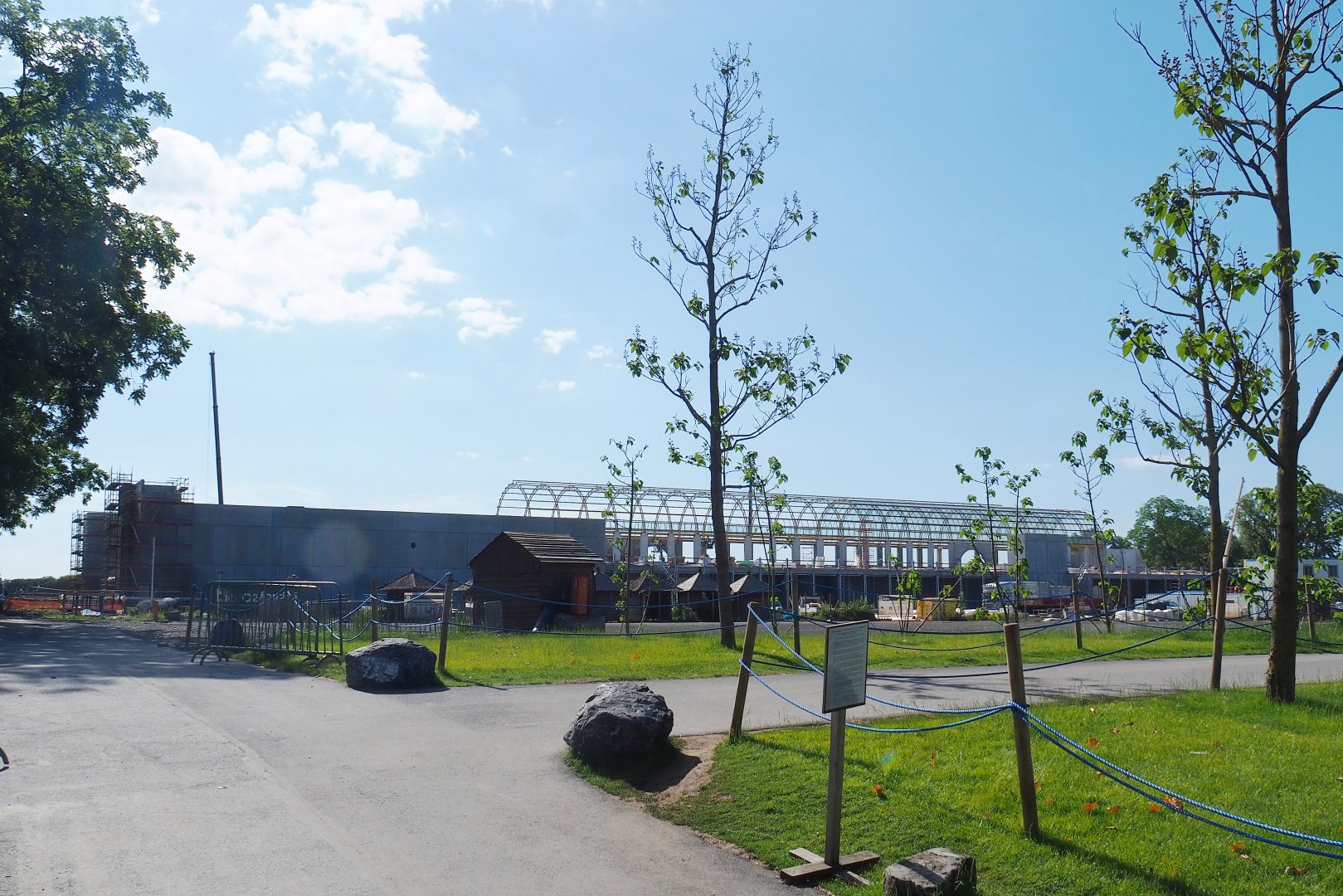 Construction of new main entrance, 2022-06-28