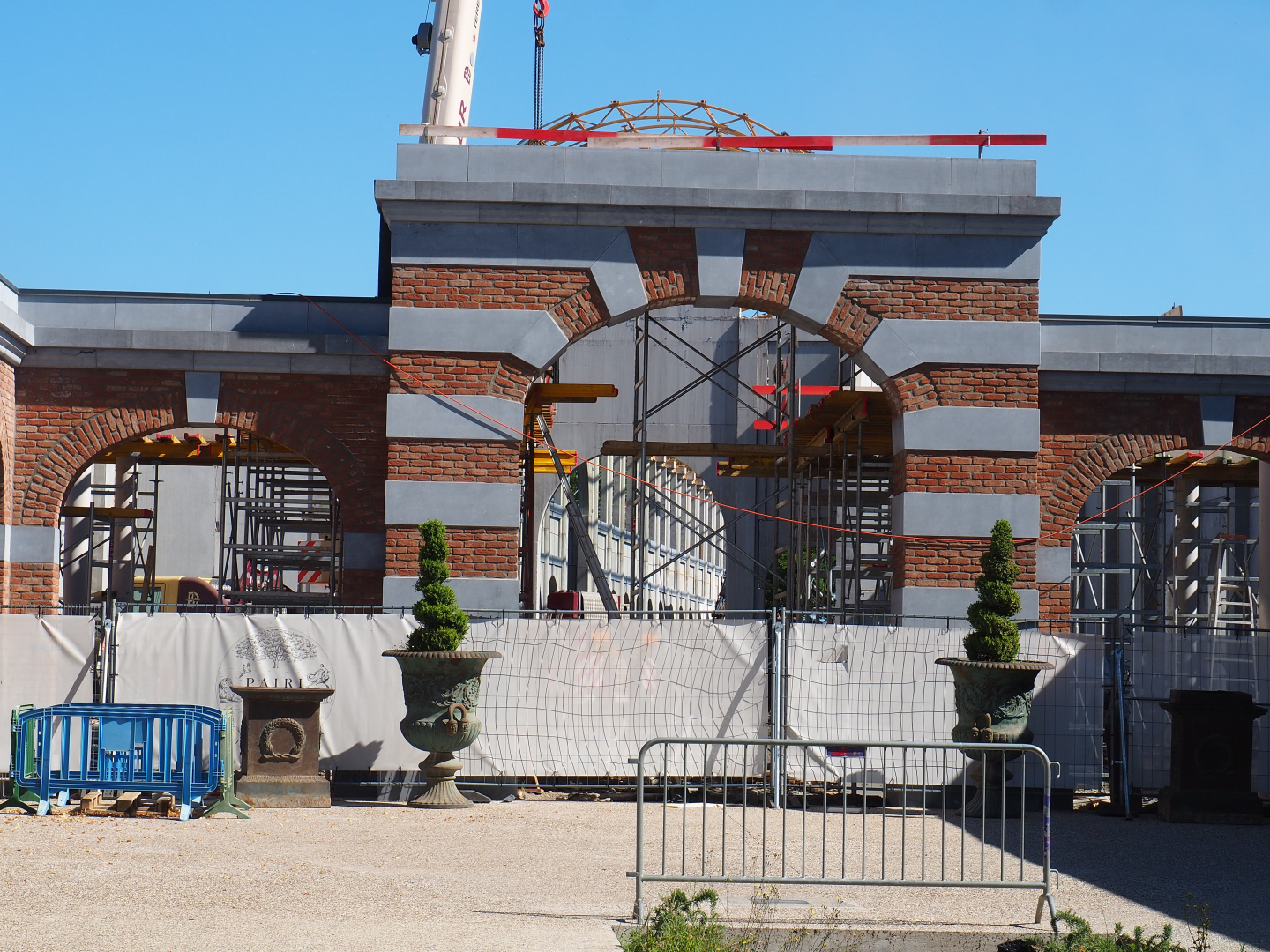 Construction of new main entrance - Seen from bird breeding center, 2022-06-28