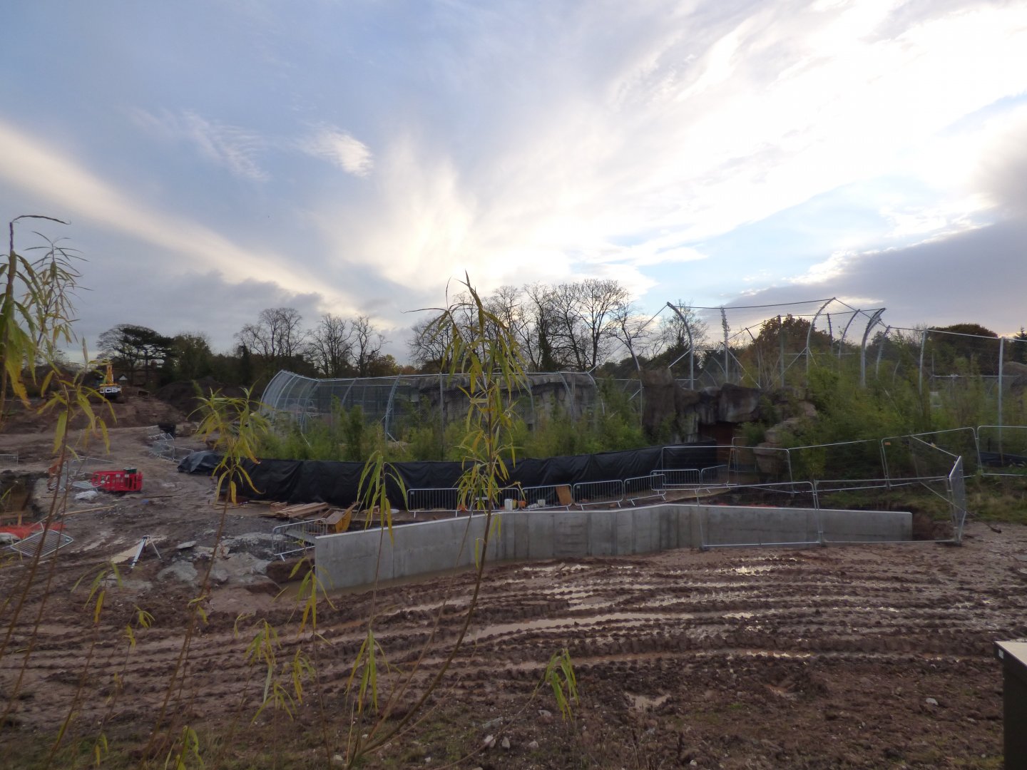 Construction of new Malayan Tapir enclosure in Islands