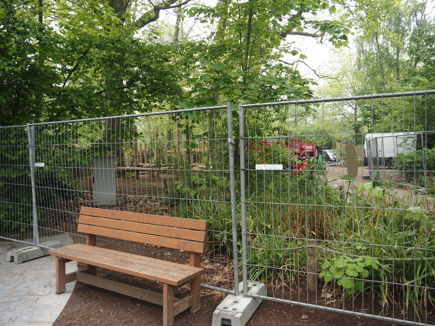 Construction of new playground area, 2025-04-26