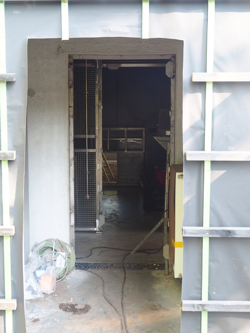 Construction of new Sulawesi crested macaque house, 2023-07-19